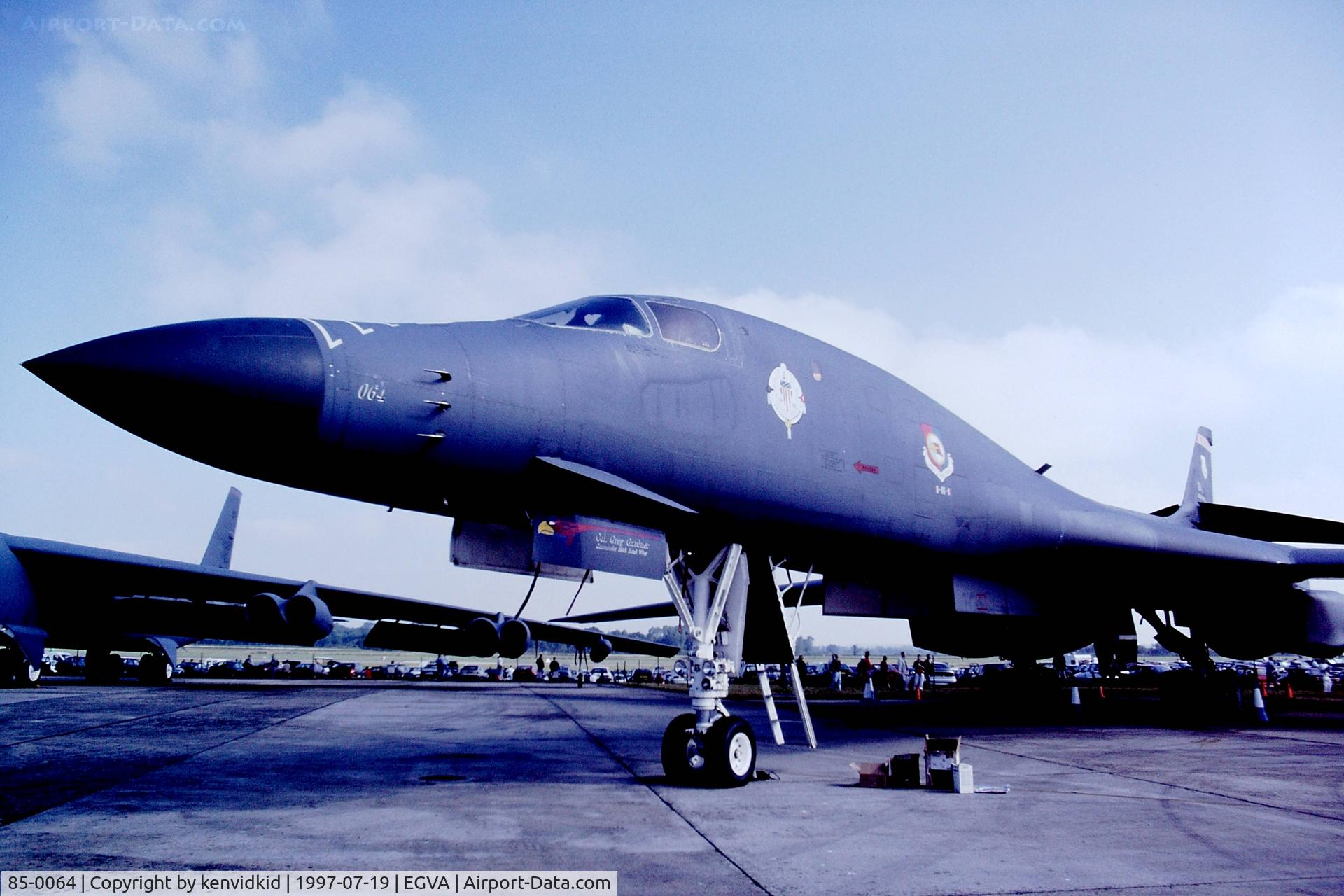 85-0064, 1985 Rockwell B-1B Lancer C/N 24, At the 1997 Royal International Air Tattoo.