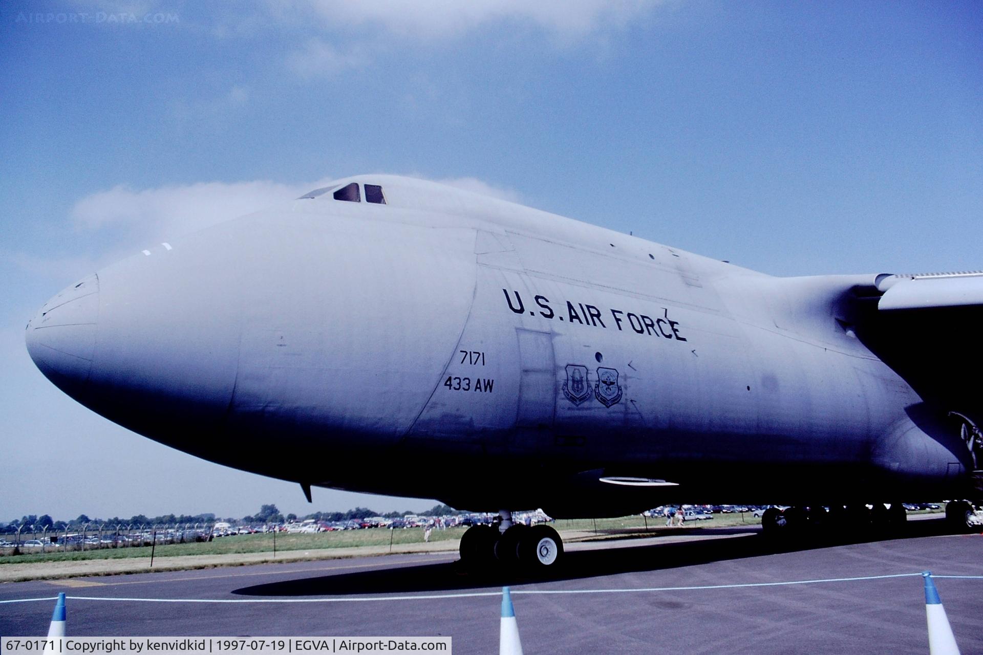 67-0171, 1967 Lockheed C-5A Galaxy C/N 500-0010, At the 1997 Royal International Air Tattoo.