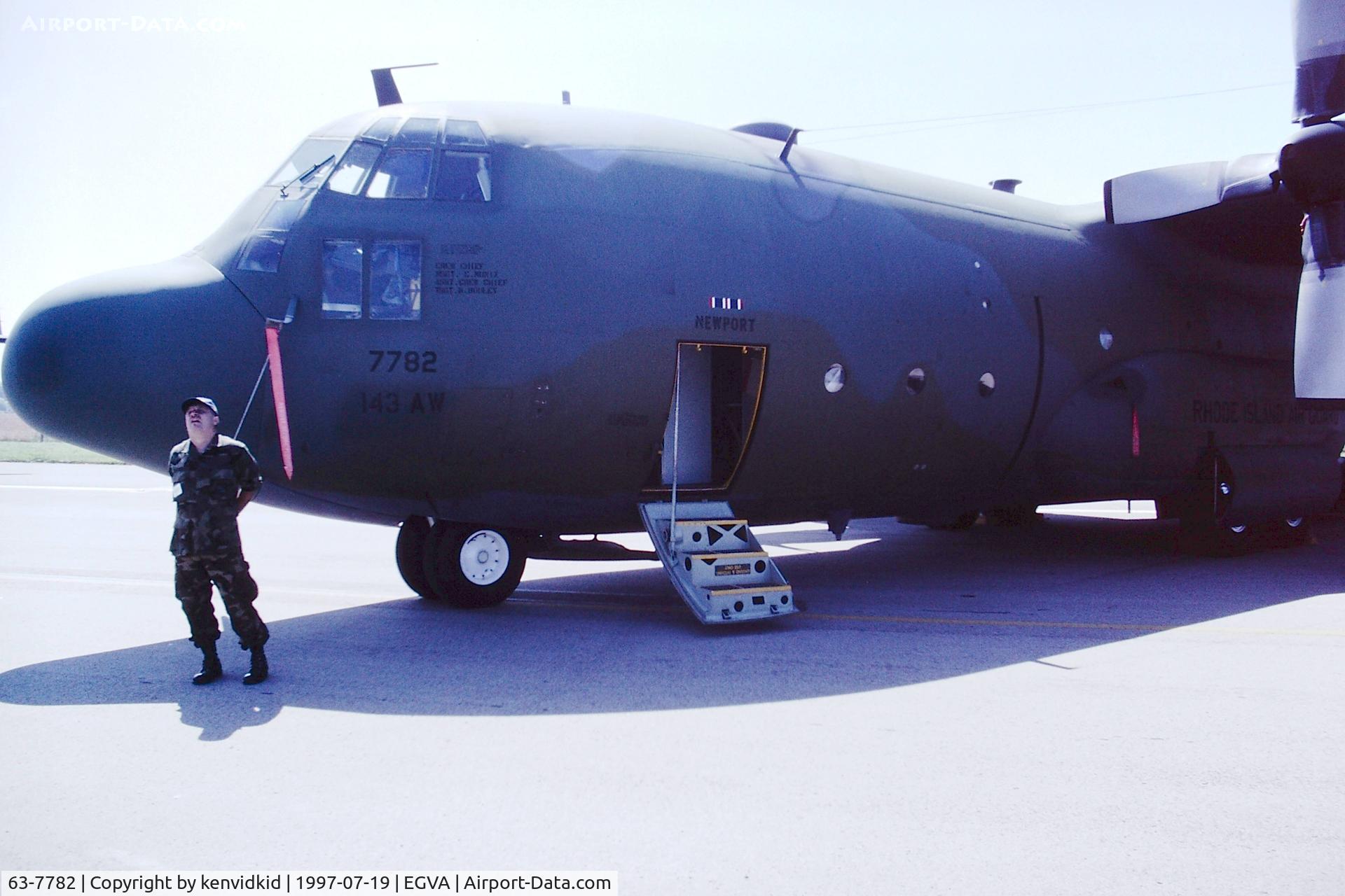 63-7782, 1964 Lockheed C-130E Hercules C/N 382-3848, At the 1997 Royal International Air Tattoo.