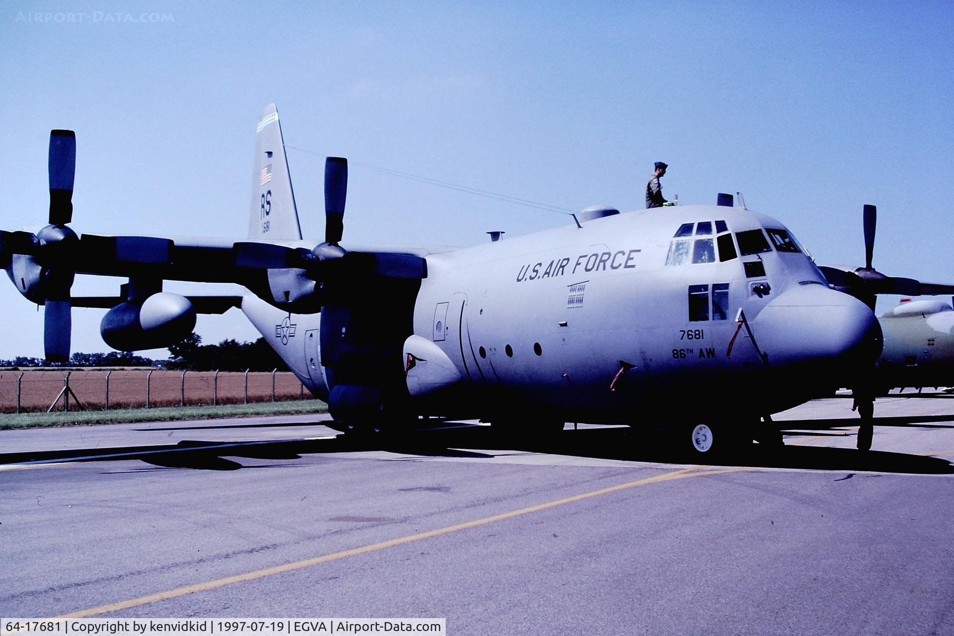 64-17681, 1964 Lockheed C-130E Hercules C/N 382-4069, At the 1997 Royal International Air Tattoo.