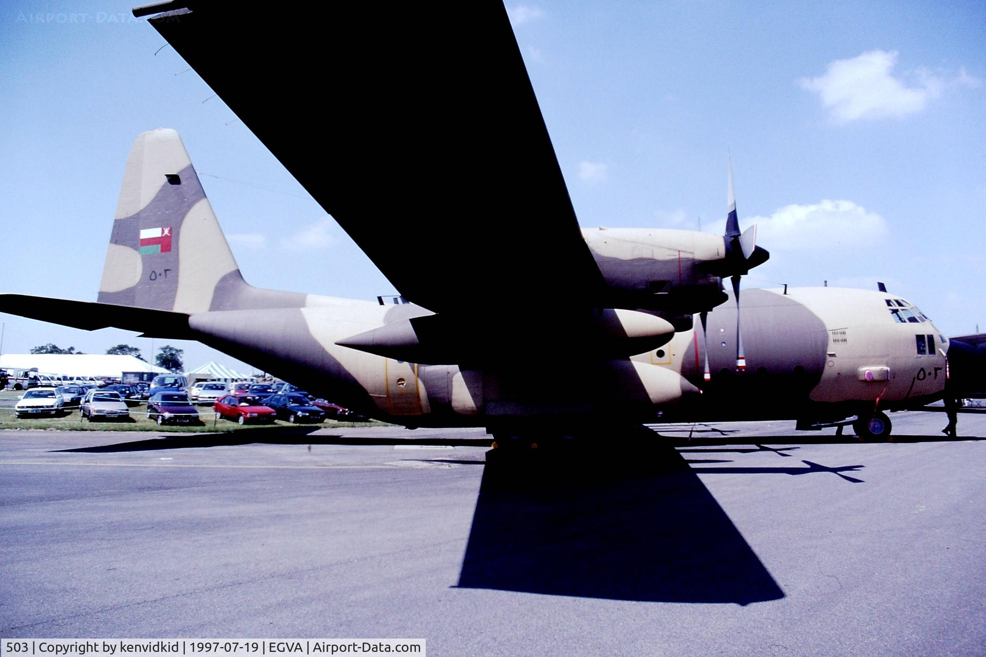 503, Lockheed C-130H Hercules C/N 382-4948, At the 1997 Royal International Air Tattoo.