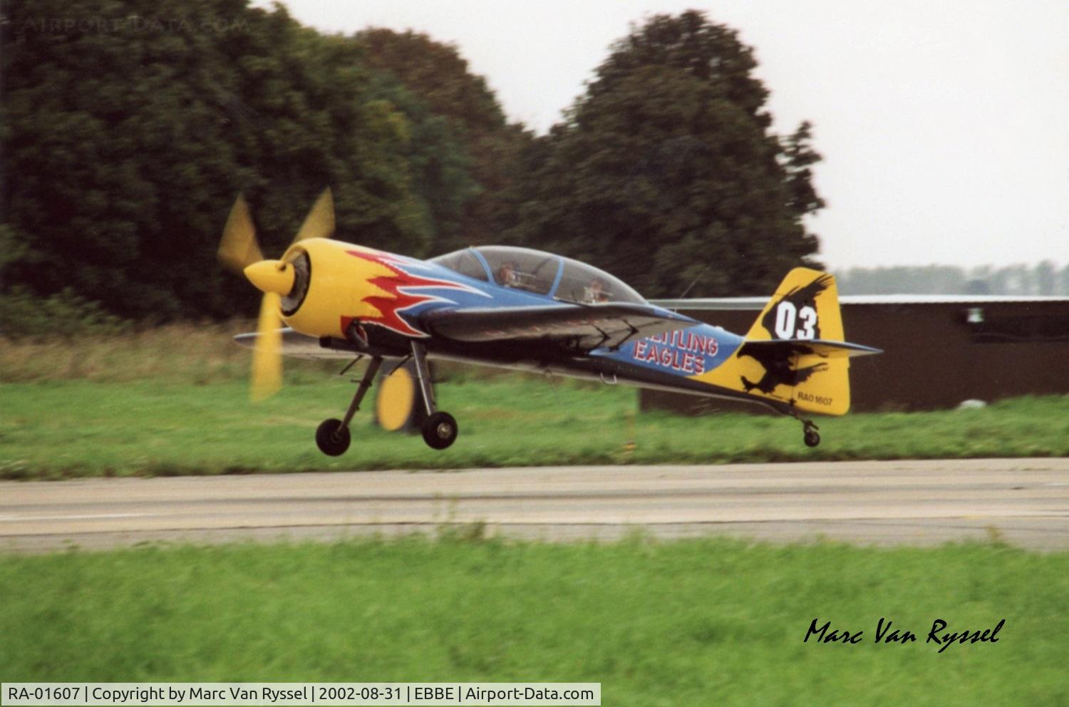 RA-01607, Sukhoi Su-29 C/N 77-02, Breitling Eagles at Beauvechain 2002.