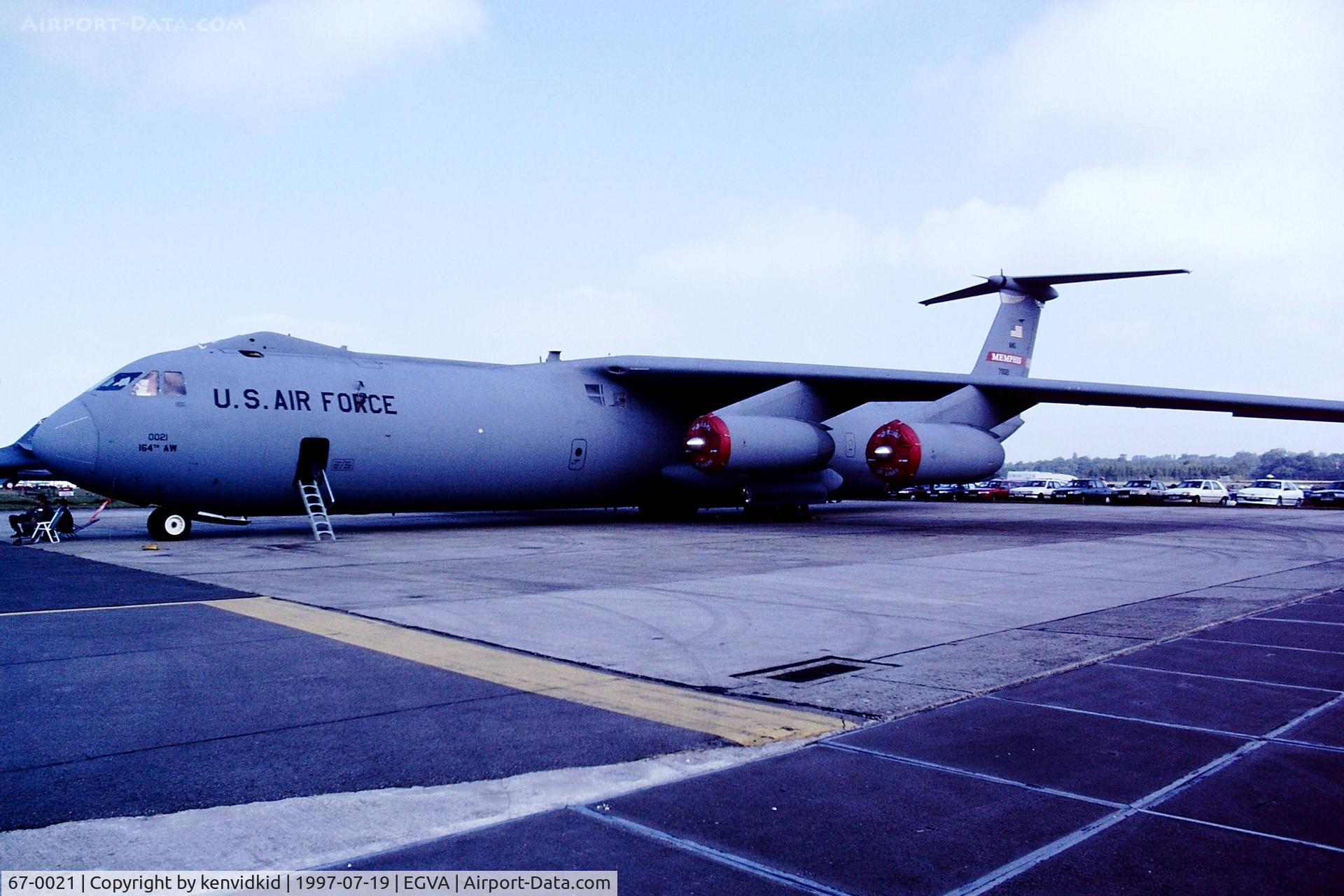 67-0021, 1967 Lockheed C-141B Starlifter C/N 300-6272, At the 1997 Royal International Air Tattoo.