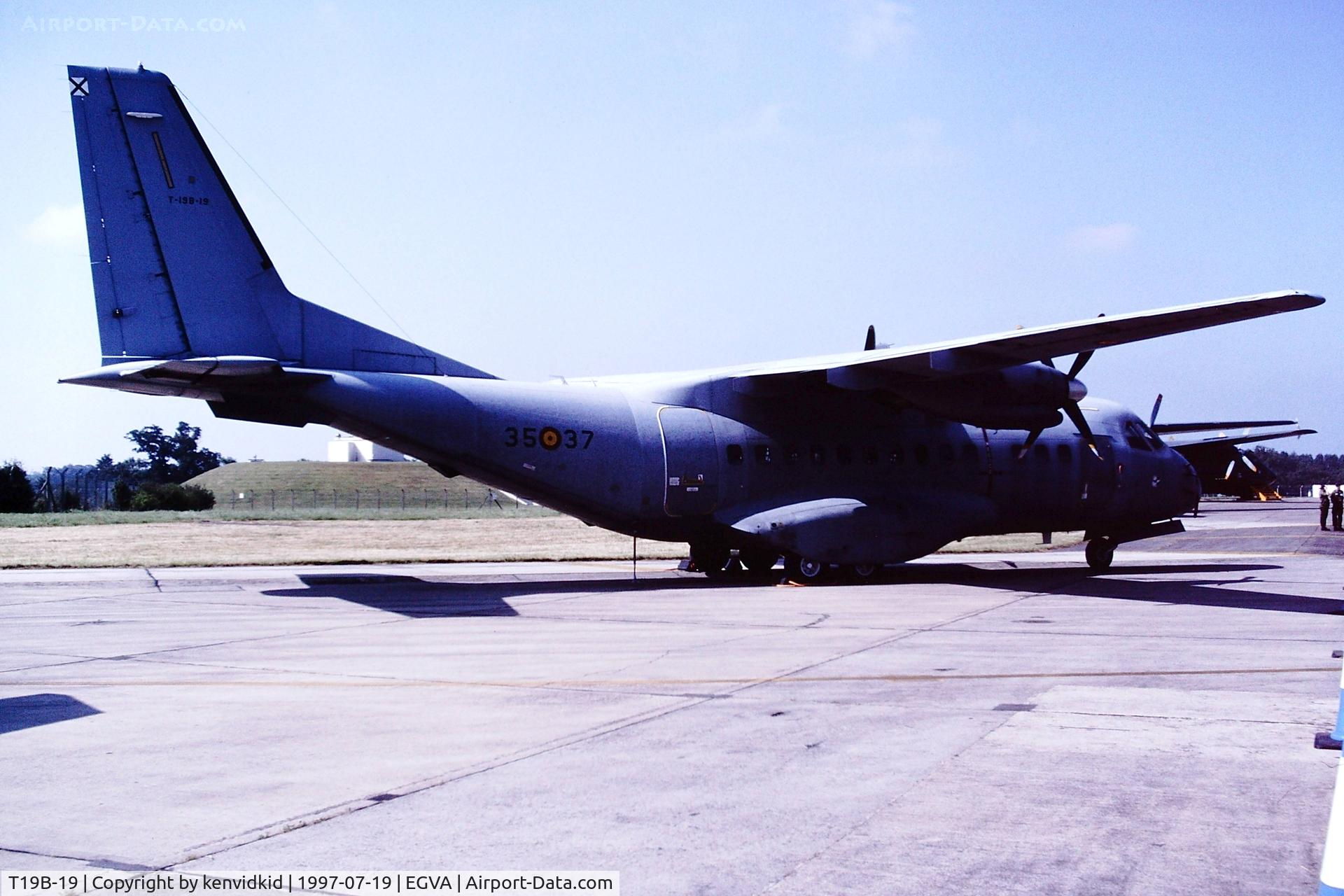 T19B-19, 1993 Airtech CN-235-100M C/N C076, At the 1997 Royal International Air Tattoo.