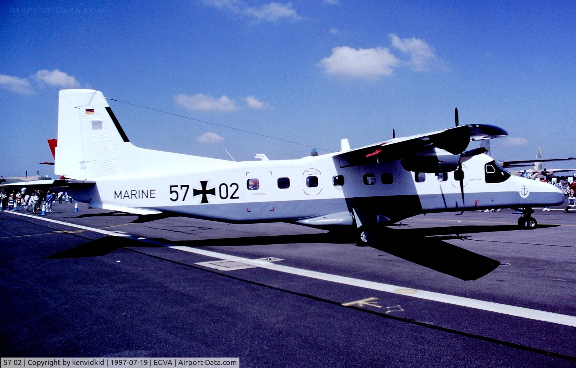 57 02, Dornier 228-212 C/N 8211, At the 1997 Royal International Air Tattoo.