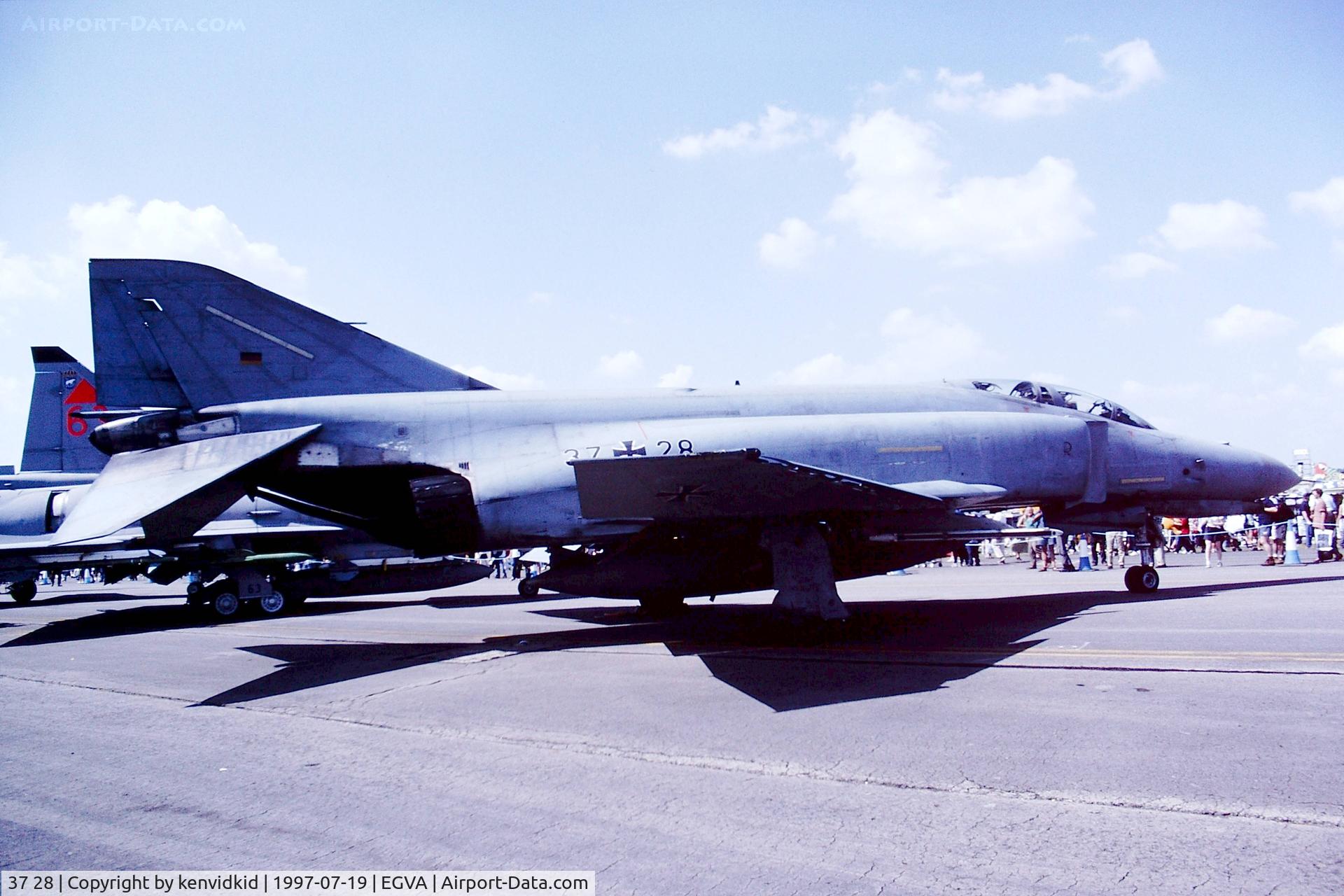 37 28, 1972 McDonnell Douglas F-4F Phantom II C/N 4417, At the 1997 Royal International Air Tattoo.