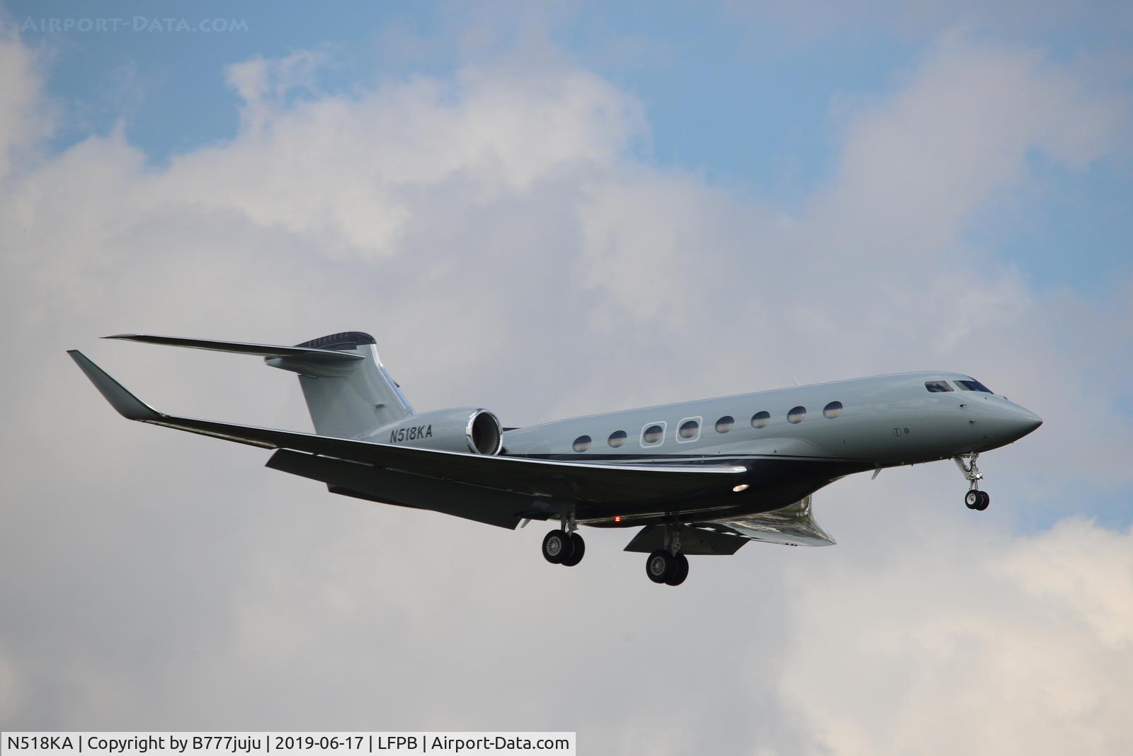 N518KA, 2017 Gulfstream G-VI (G650ER) C/N 6307, at Le Bourget