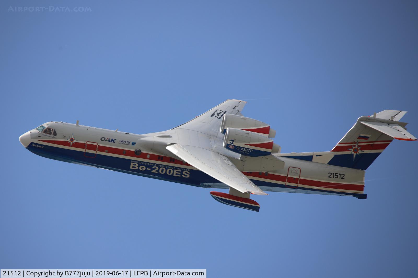 21512, 2002 Beriev Be-200ChS C/N 7682000003, on display at SIAE 2019