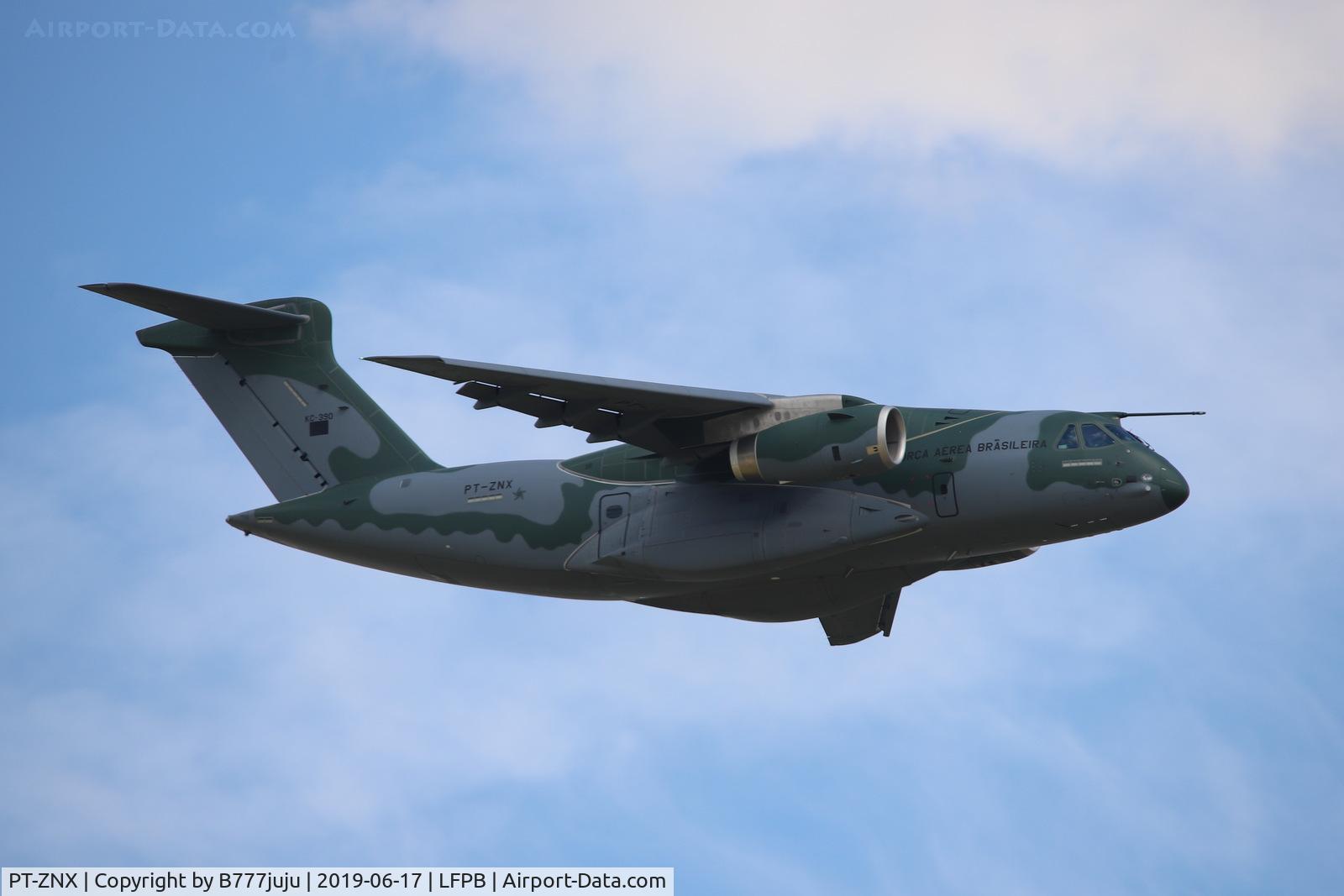 PT-ZNX, Embraer KC-390 (EMB-390) C/N 39000004, on display at SIAE 2019