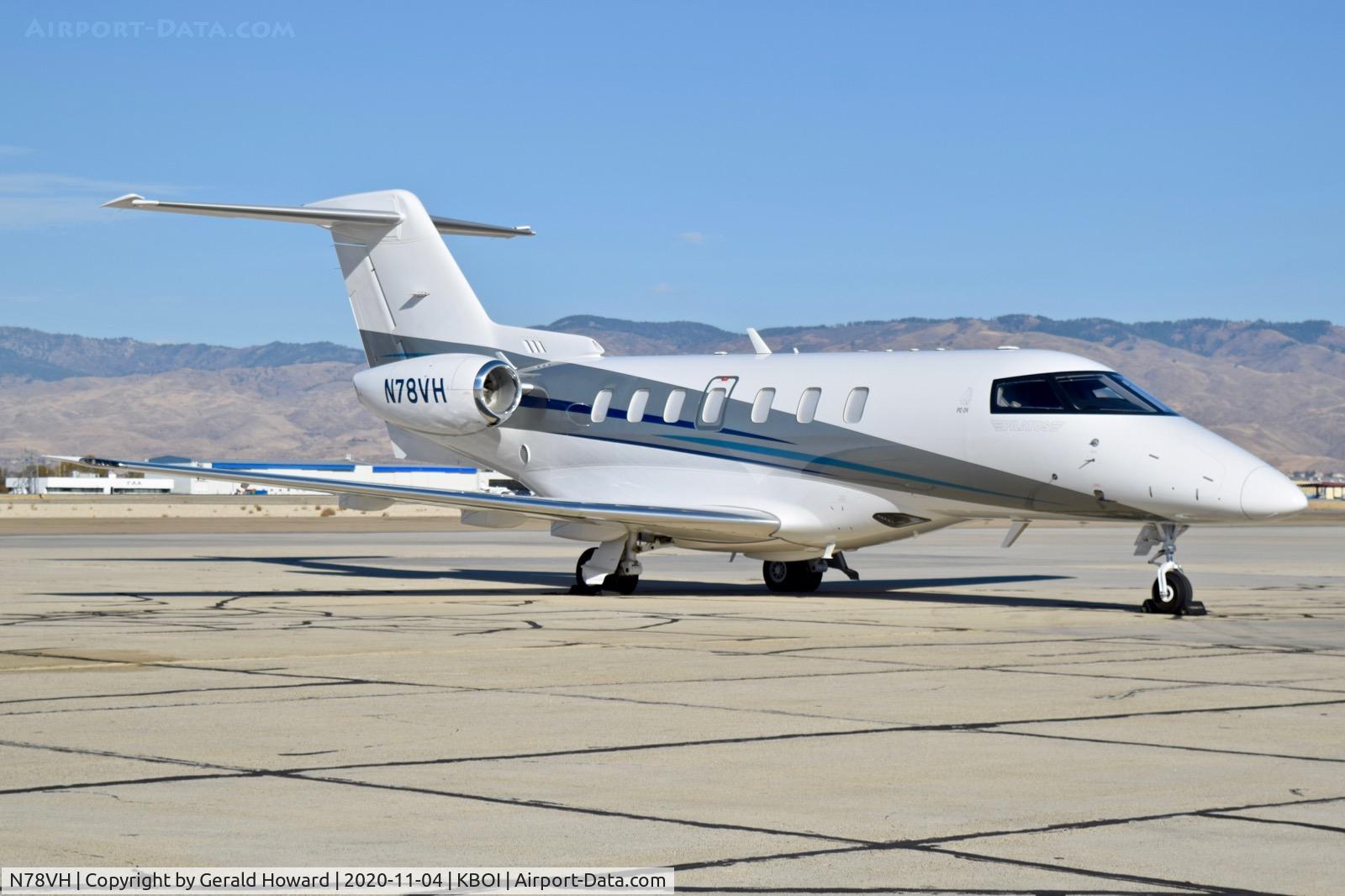 N78VH, 2019 Pilatus PC-24 C/N 132, Parked on south GA ramp.