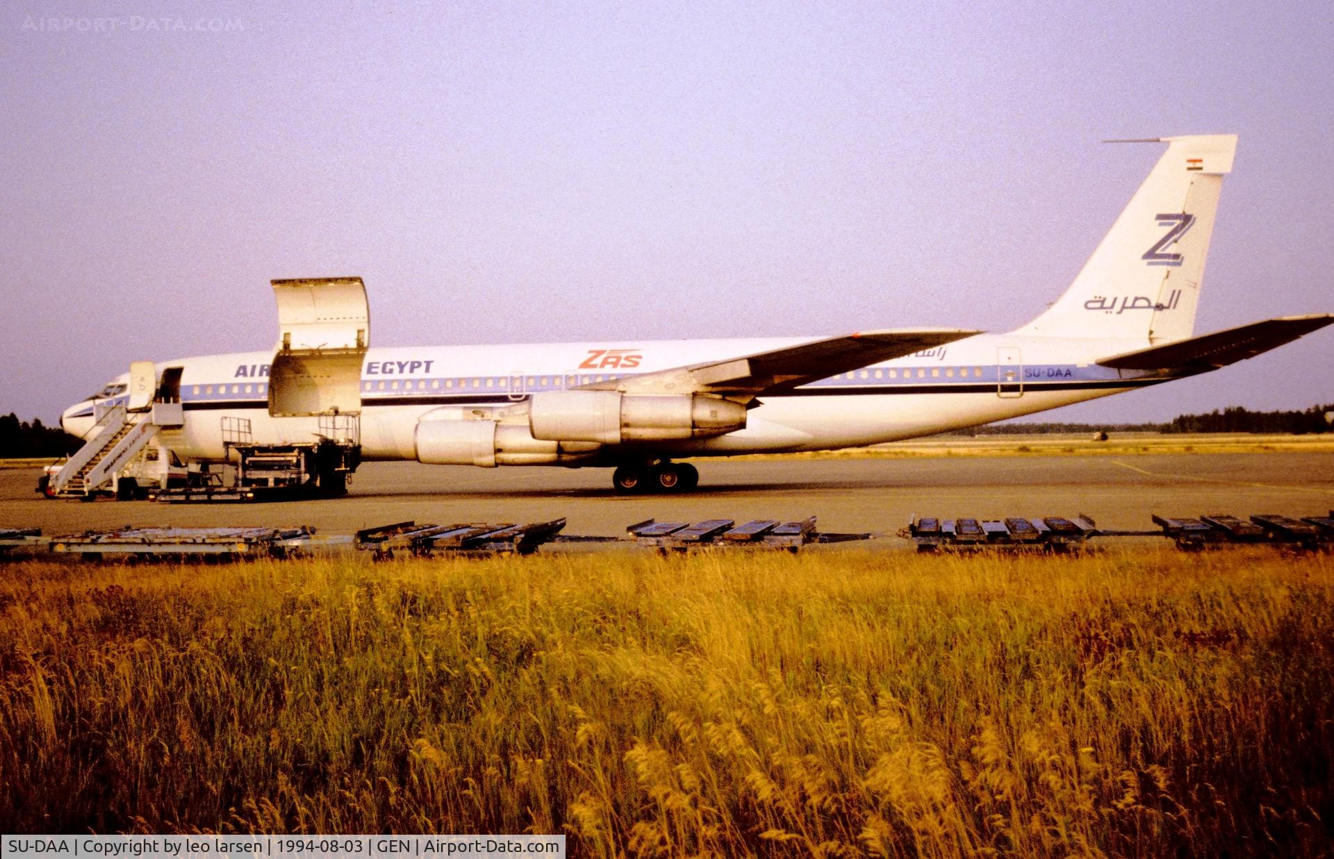 SU-DAA, 1968 Boeing 707-328C C/N 19916, Gardermoen Oslo 3.8.1994
