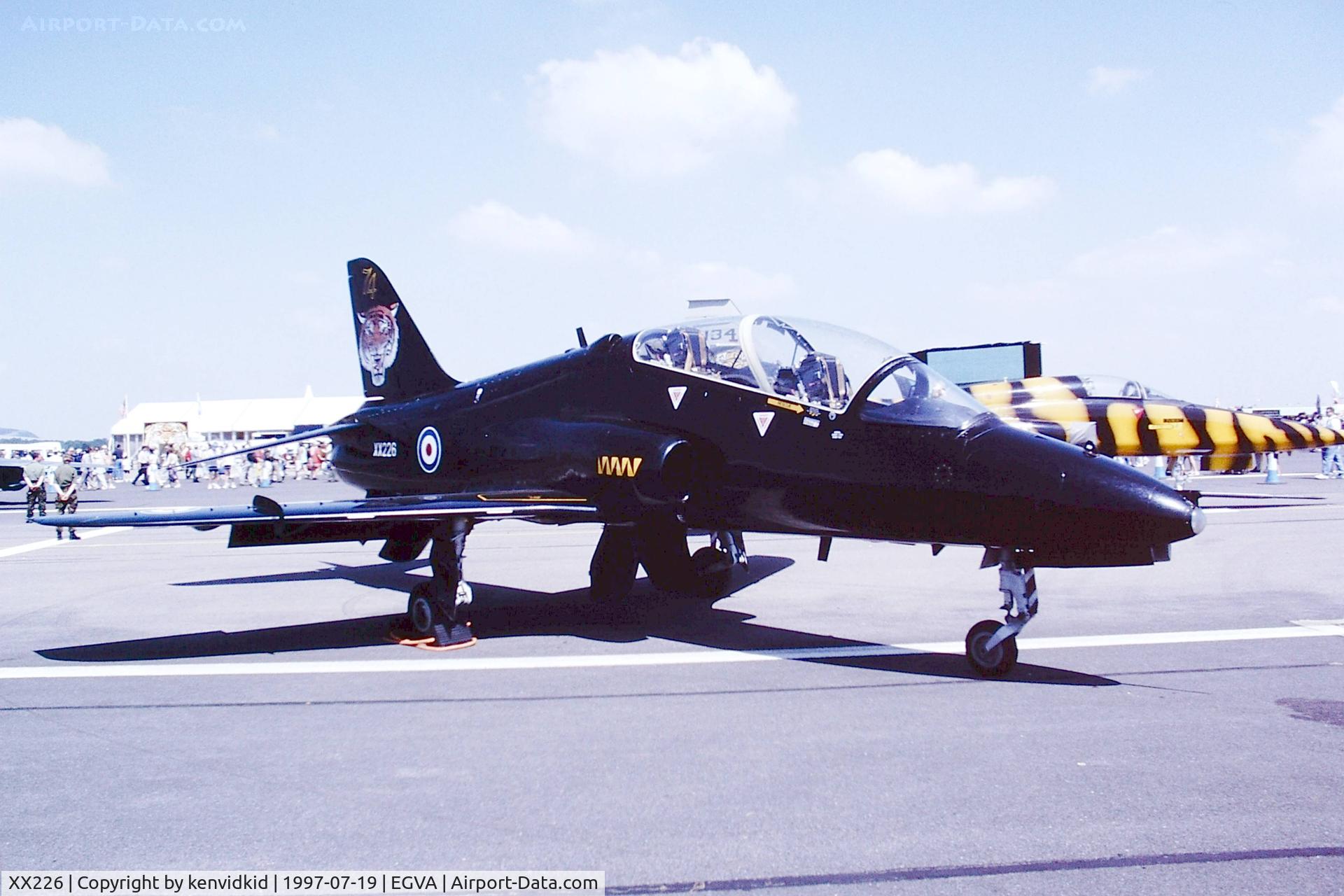 XX226, 1978 Hawker Siddeley Hawk T.1 C/N 062/312062, At the 1997 Royal International Air Tattoo.