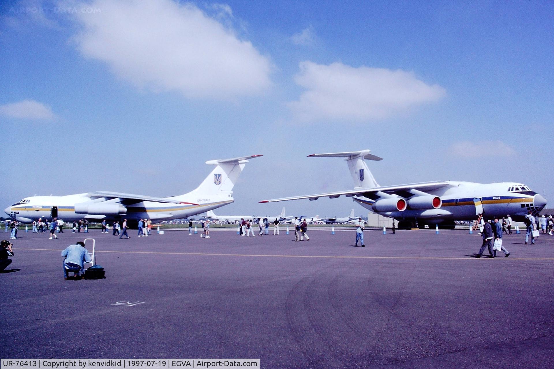 UR-76413, 1991 Ilyushin IL-76MD C/N 1013407215, At the 1997 Royal International Air Tattoo.