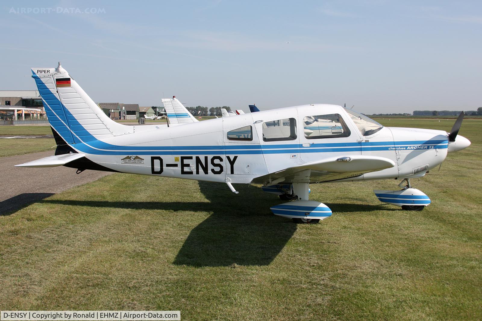 D-ENSY, 1977 Piper PA-28-181 Cherokee Archer II C/N 28-7790450, at ehmz