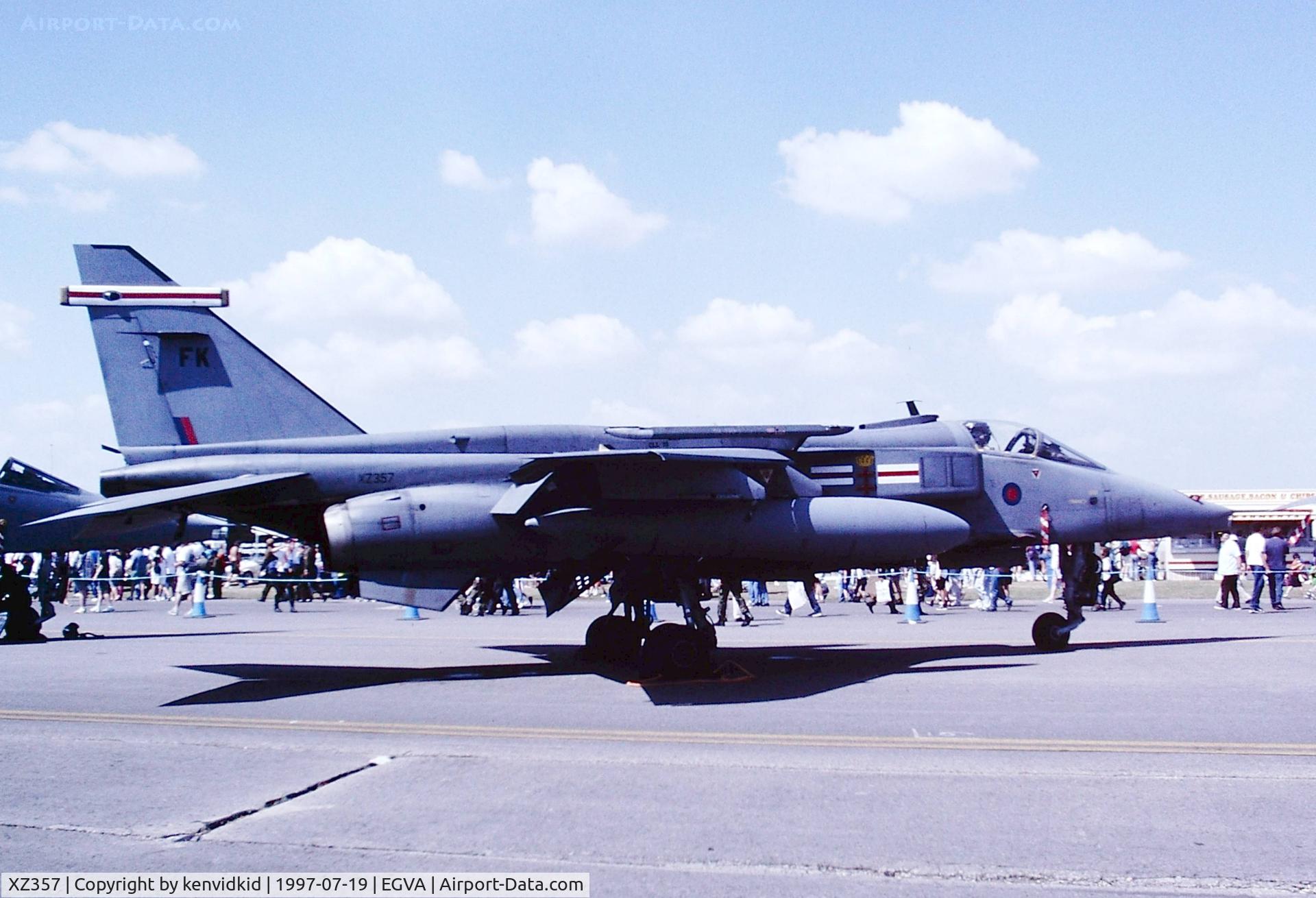 XZ357, 1976 Sepecat Jaguar GR.1A C/N S.124, At the 1997 Royal International Air Tattoo.