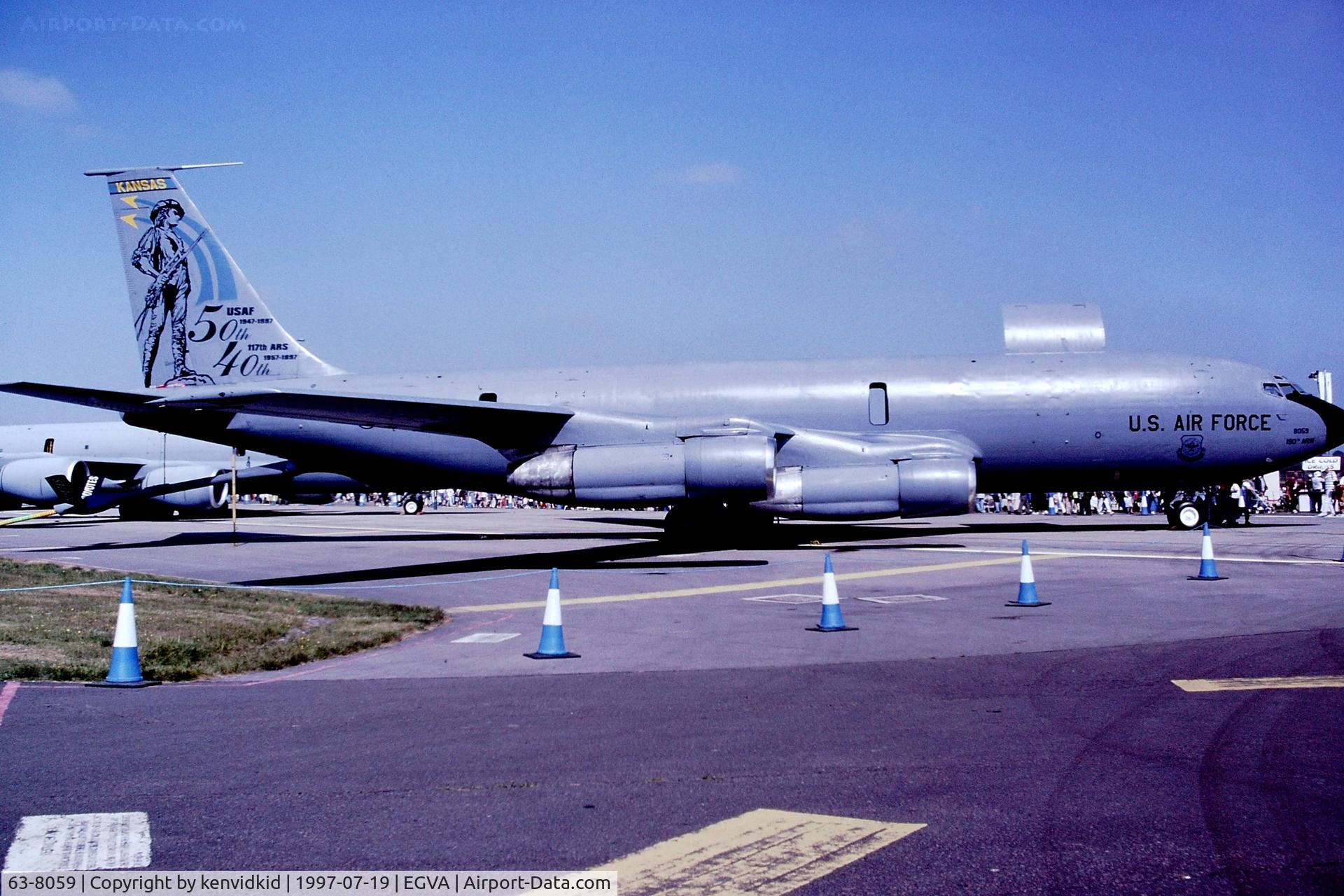 63-8059, 1963 Boeing KC-135D Stratotanker C/N 18671, At the 1997 Royal International Air Tattoo.