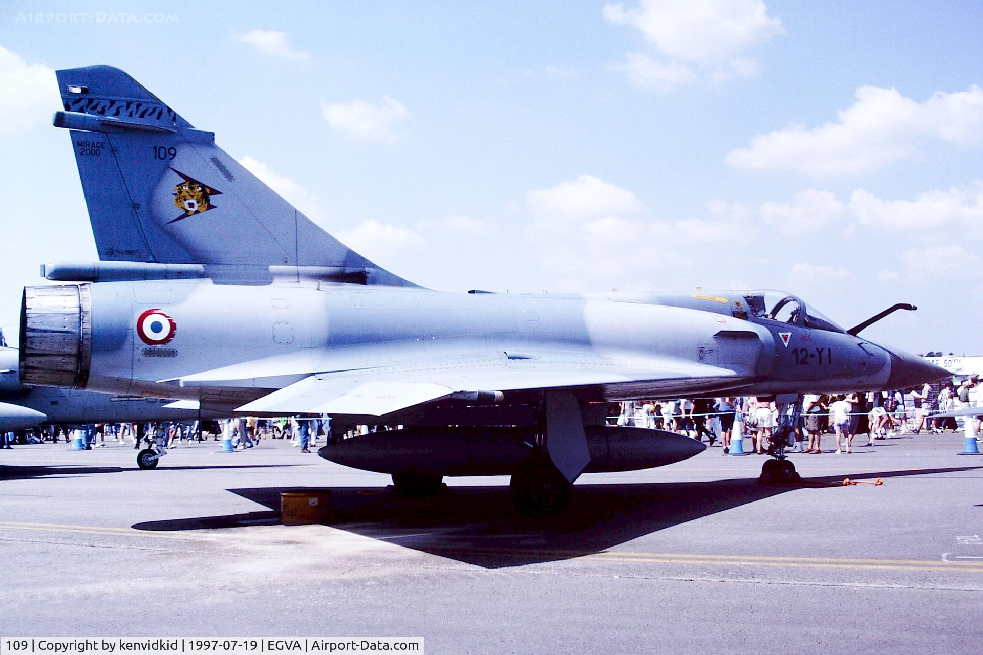 109, Dassault Mirage 2000C C/N 375, At the 1997 Royal International Air Tattoo.