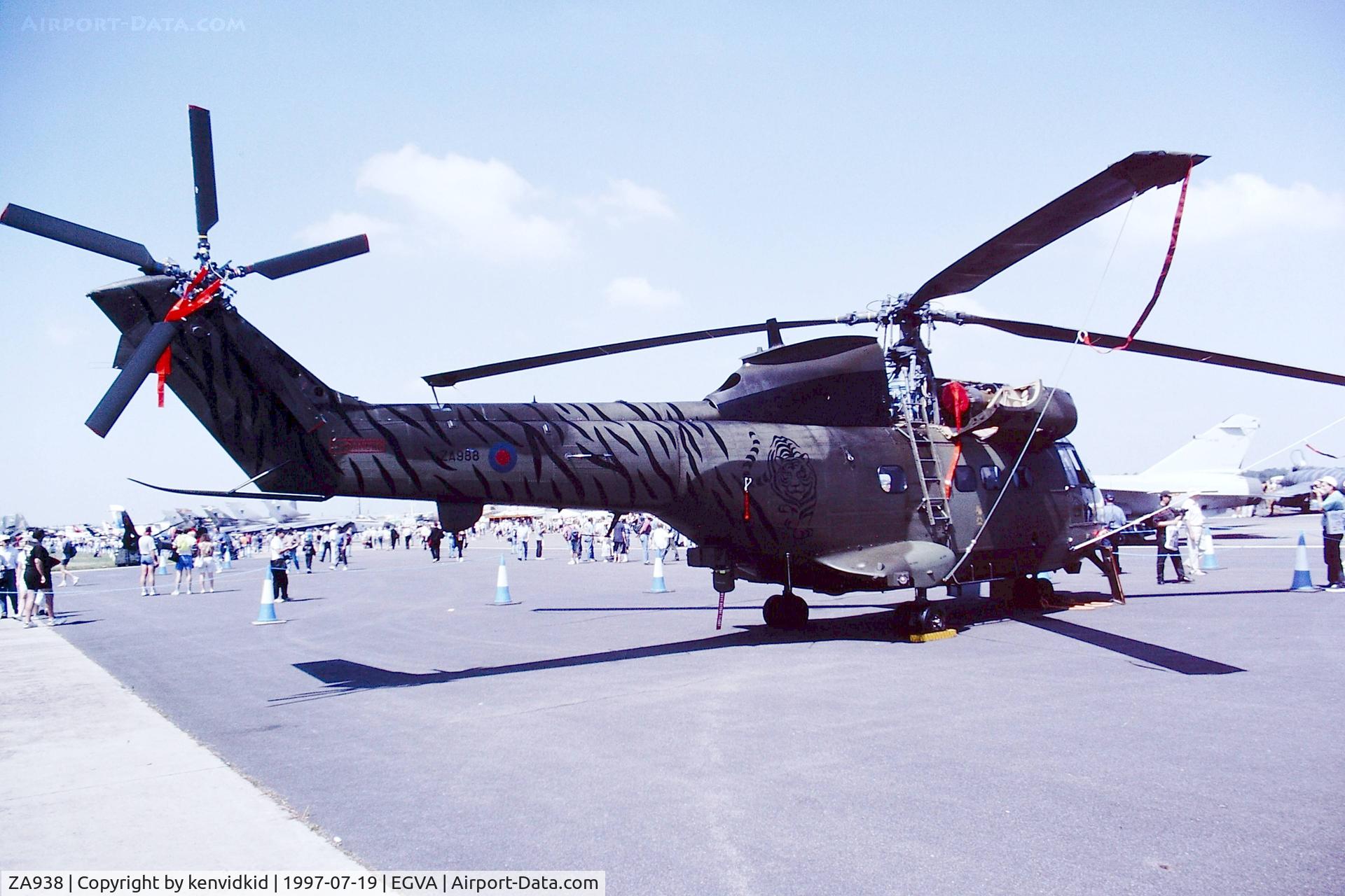 ZA938, 1980 Westland Puma HC.1 C/N 1650, At the 1997 Royal International Air Tattoo.