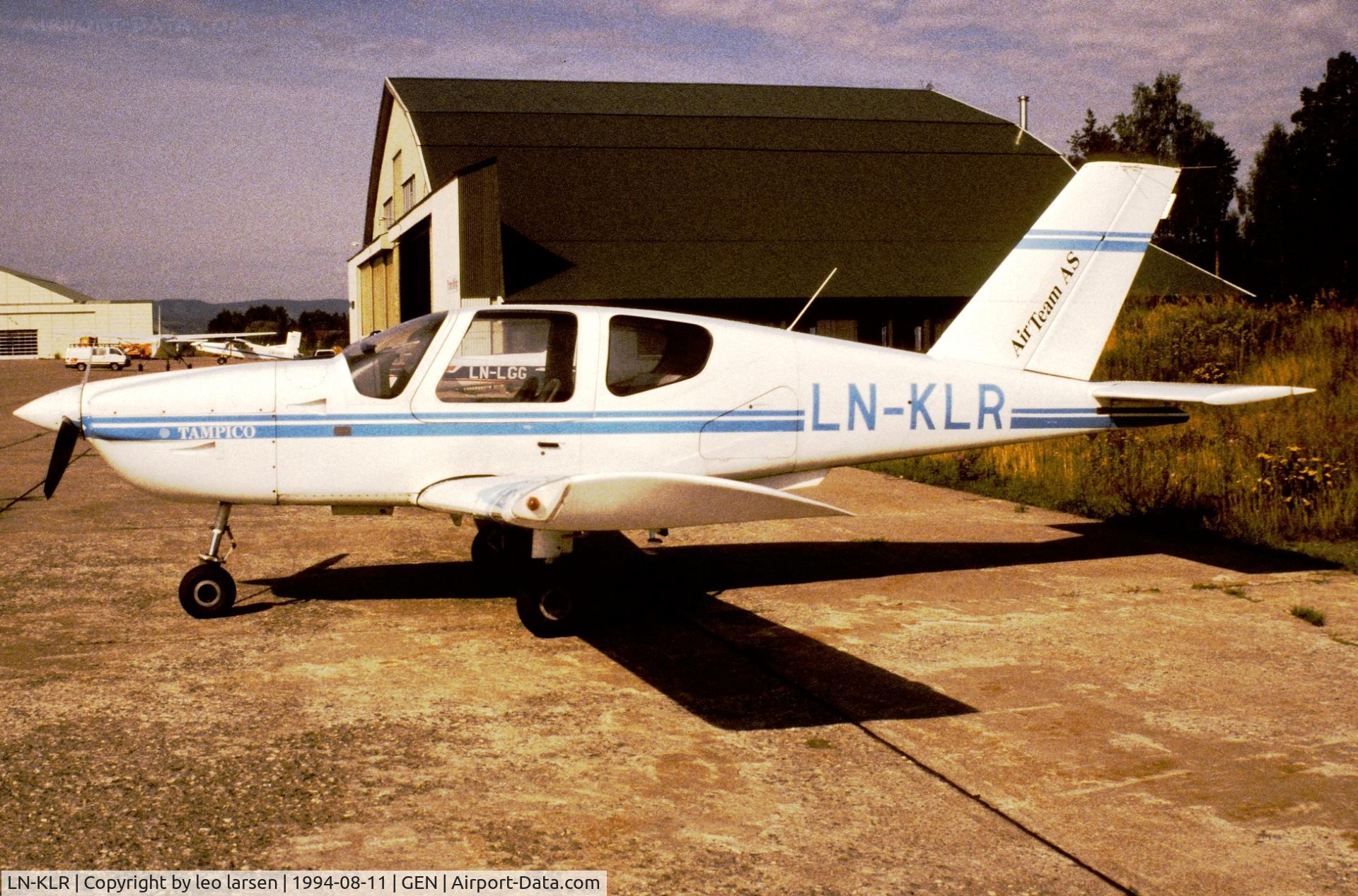 LN-KLR, 1987 Socata TB-9 Tampico C/N 738, Gardermoen Oslo 11.8.1994