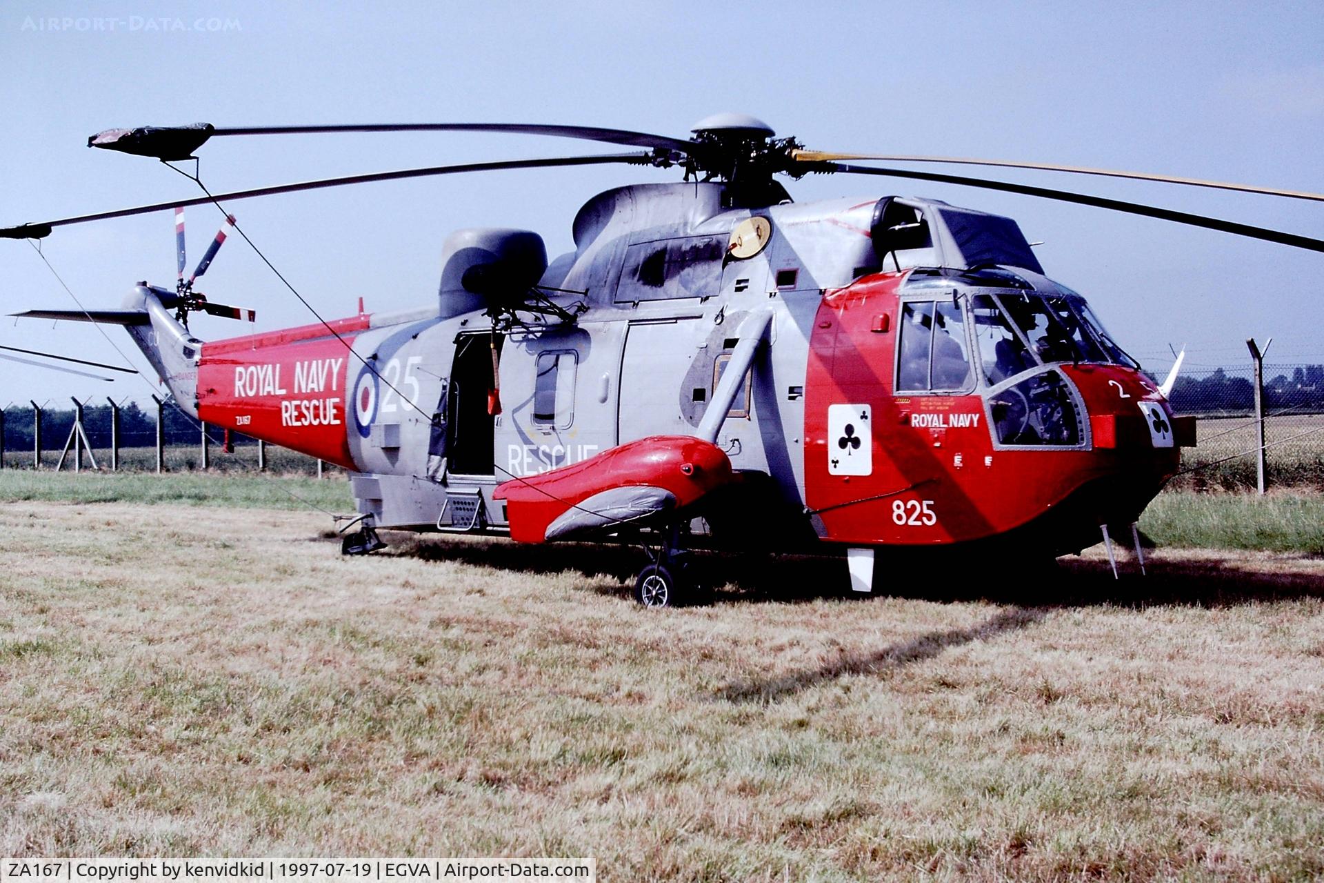 ZA167, 1982 Westland Sea King HU.5 C/N WA900, At the 1997 Royal International Air Tattoo.