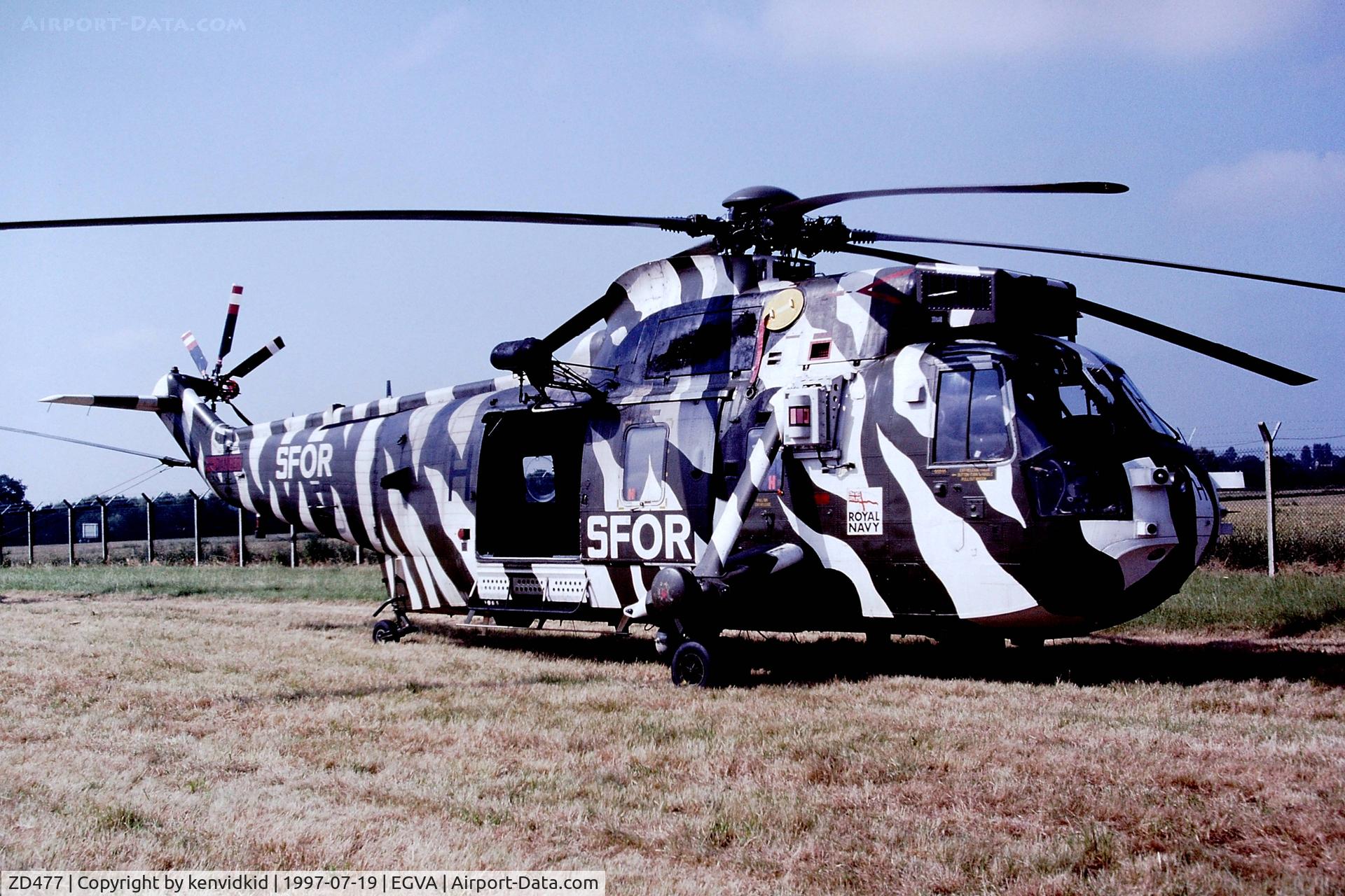 ZD477, 1984 Westland Sea King HC.4 C/N WA932, At the 1997 Royal International Air Tattoo.