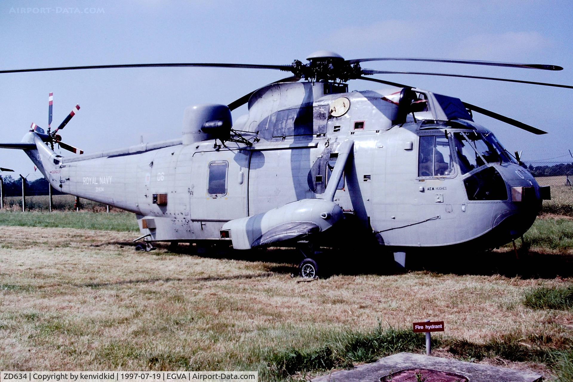 ZD634, 1985 Westland Sea King HAS.6 C/N WA943, At the 1997 Royal International Air Tattoo.