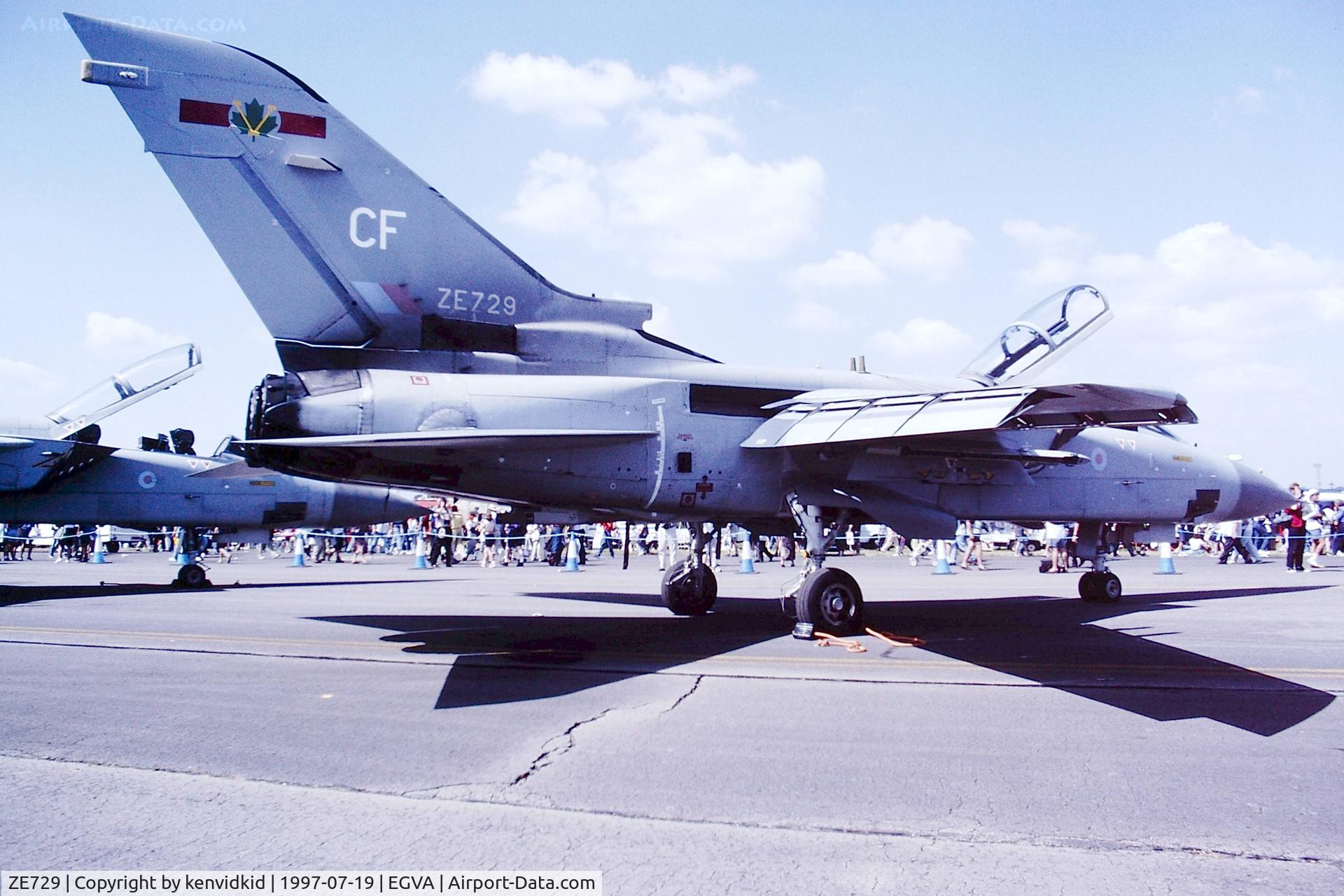 ZE729, 1987 Panavia Tornado F.3 C/N AS045/654/3293, At the 1997 Royal International Air Tattoo.