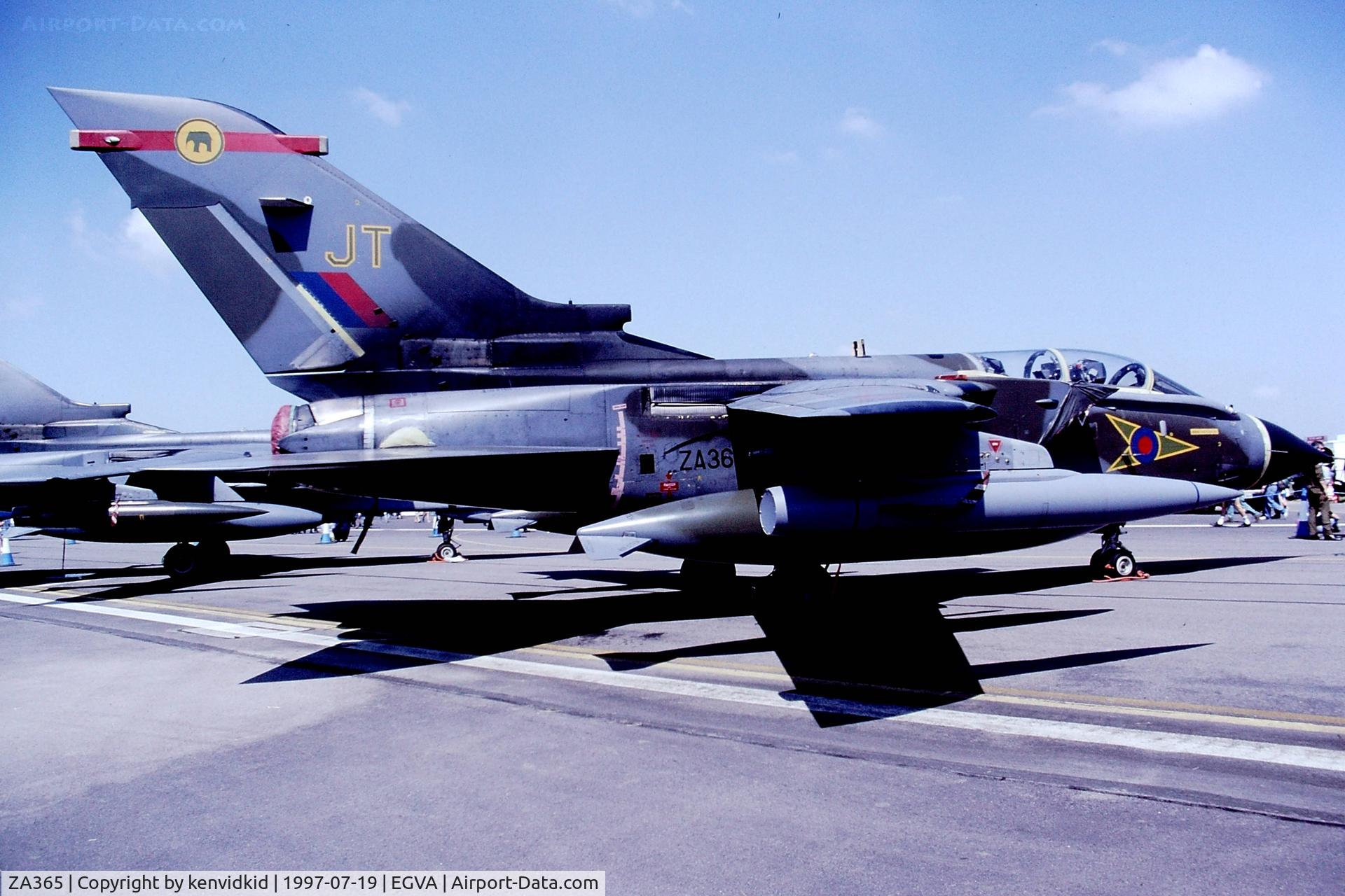 ZA365, 1982 Panavia Tornado GR.1(T) C/N 156/BT029/3079, At the 1997 Royal International Air Tattoo.