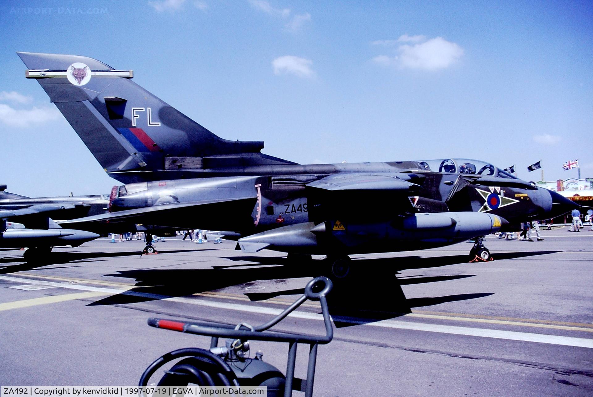 ZA492, 1983 Panavia Tornado GR.1B C/N 310/BS108/3144, At the 1997 Royal International Air Tattoo.