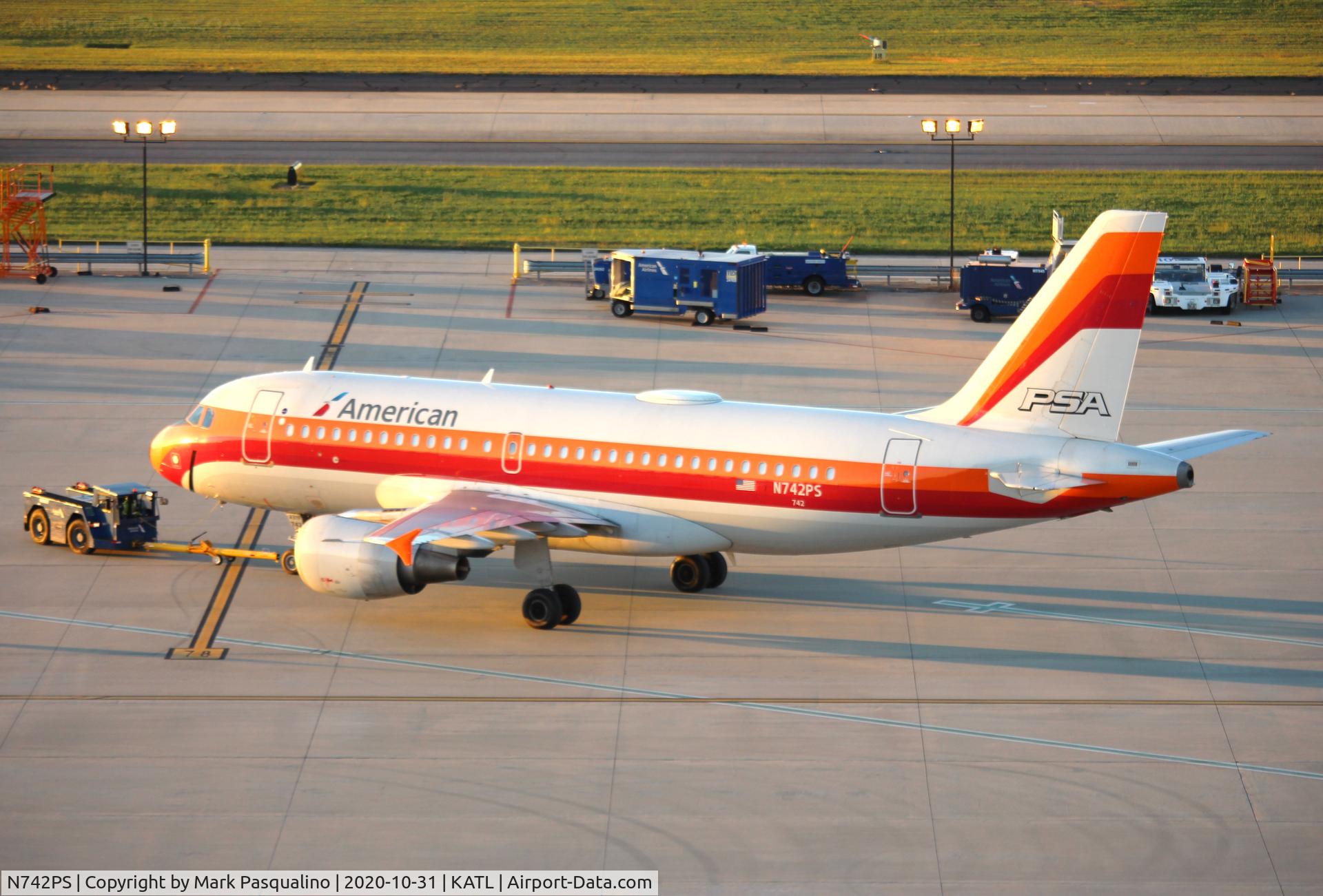 N742PS, 2000 Airbus A319-112 C/N 1275, Airbus A319-112