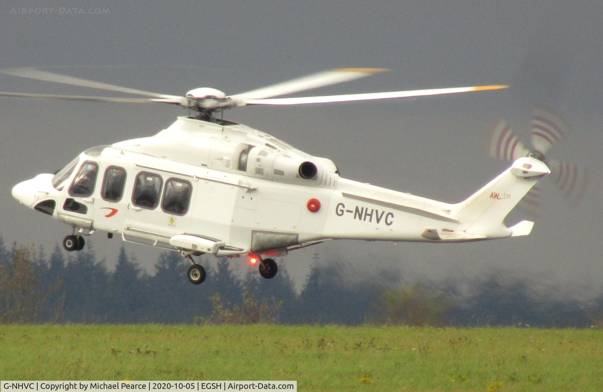 G-NHVC, 2015 AgustaWestland AW-139 C/N 31704, Departing RWY 27 to a North Sea gas platform.