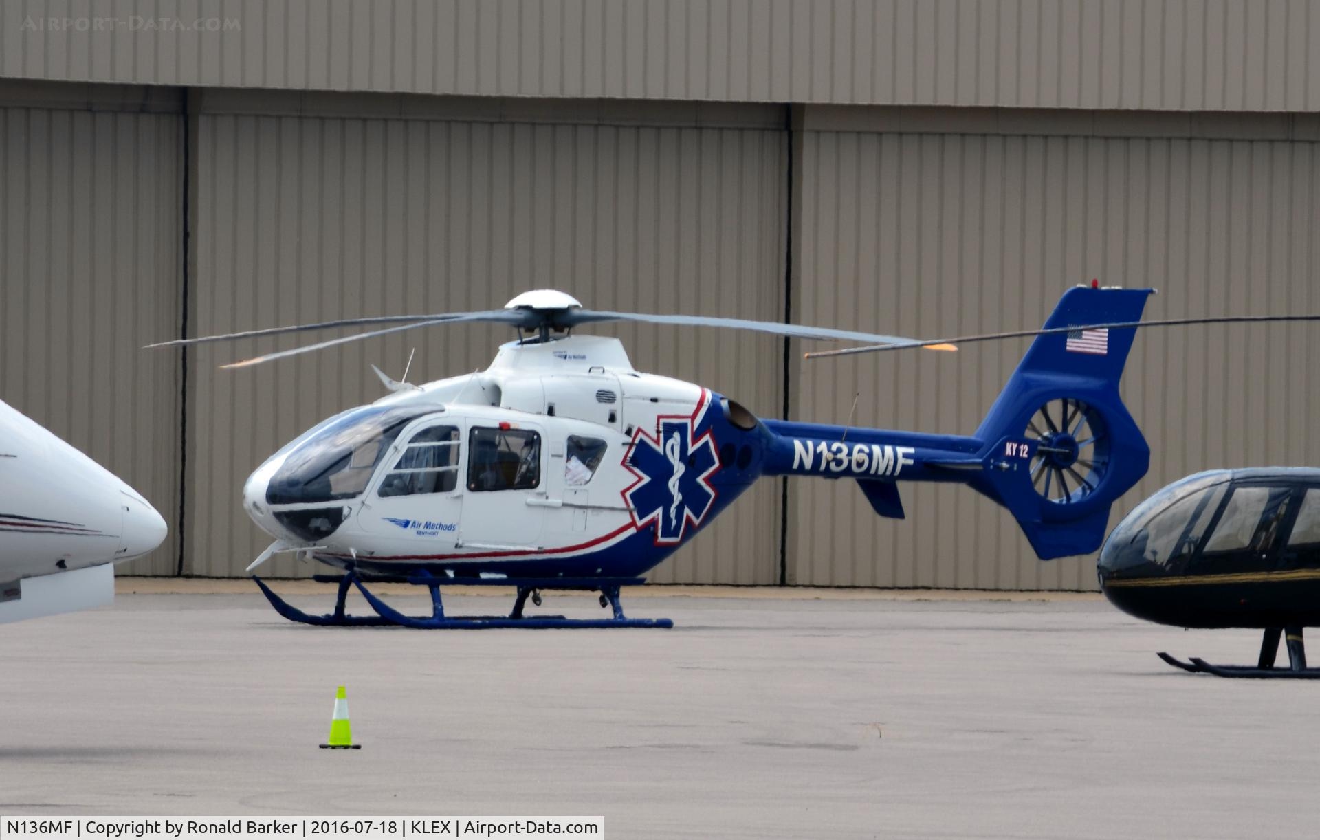 N136MF, 2005 Eurocopter EC-135T-2 C/N 0384, On the ramp Lexington