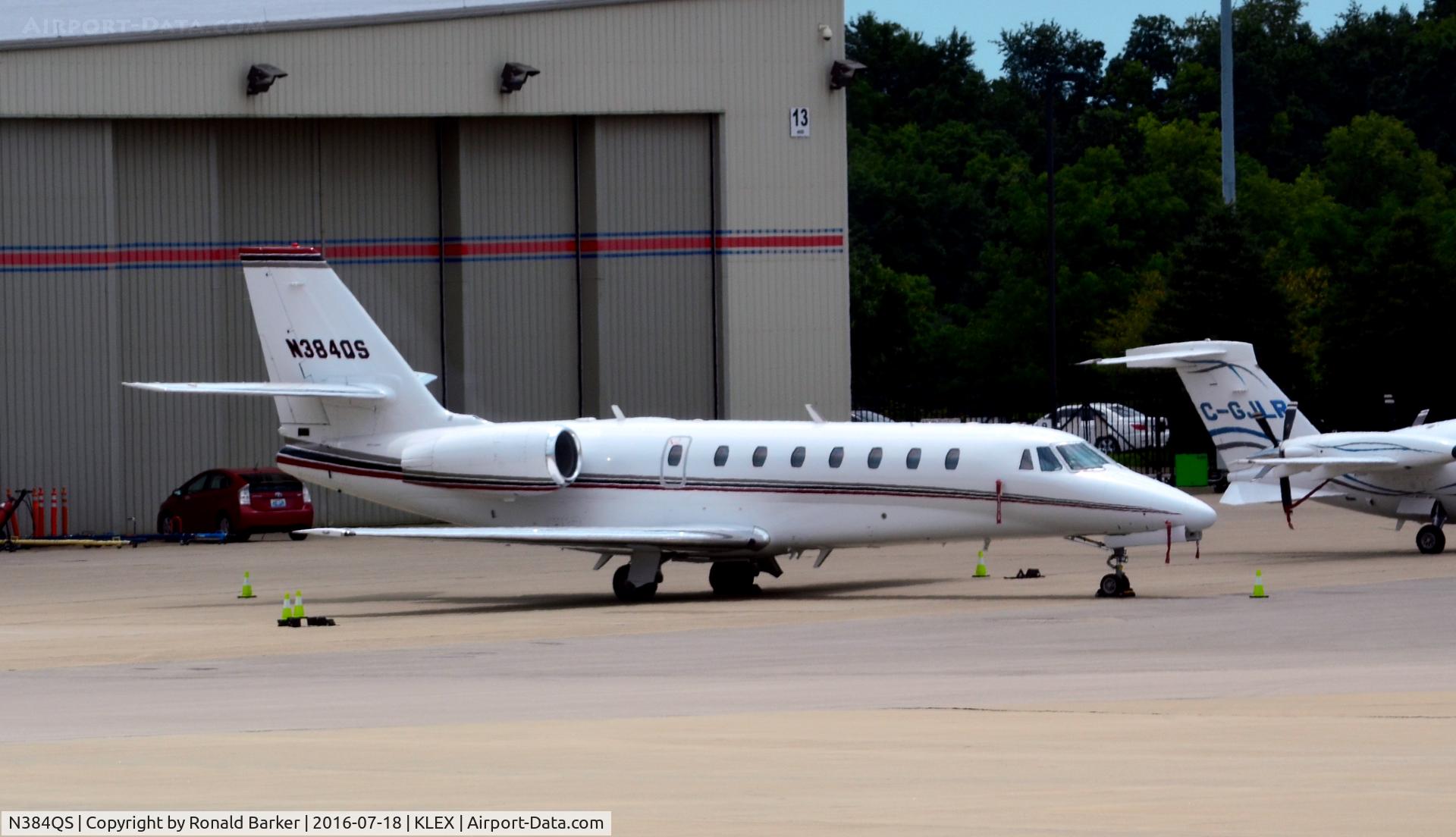 N384QS, 2006 Cessna 680 Citation Sovereign C/N 680-0110, Parked Lexington