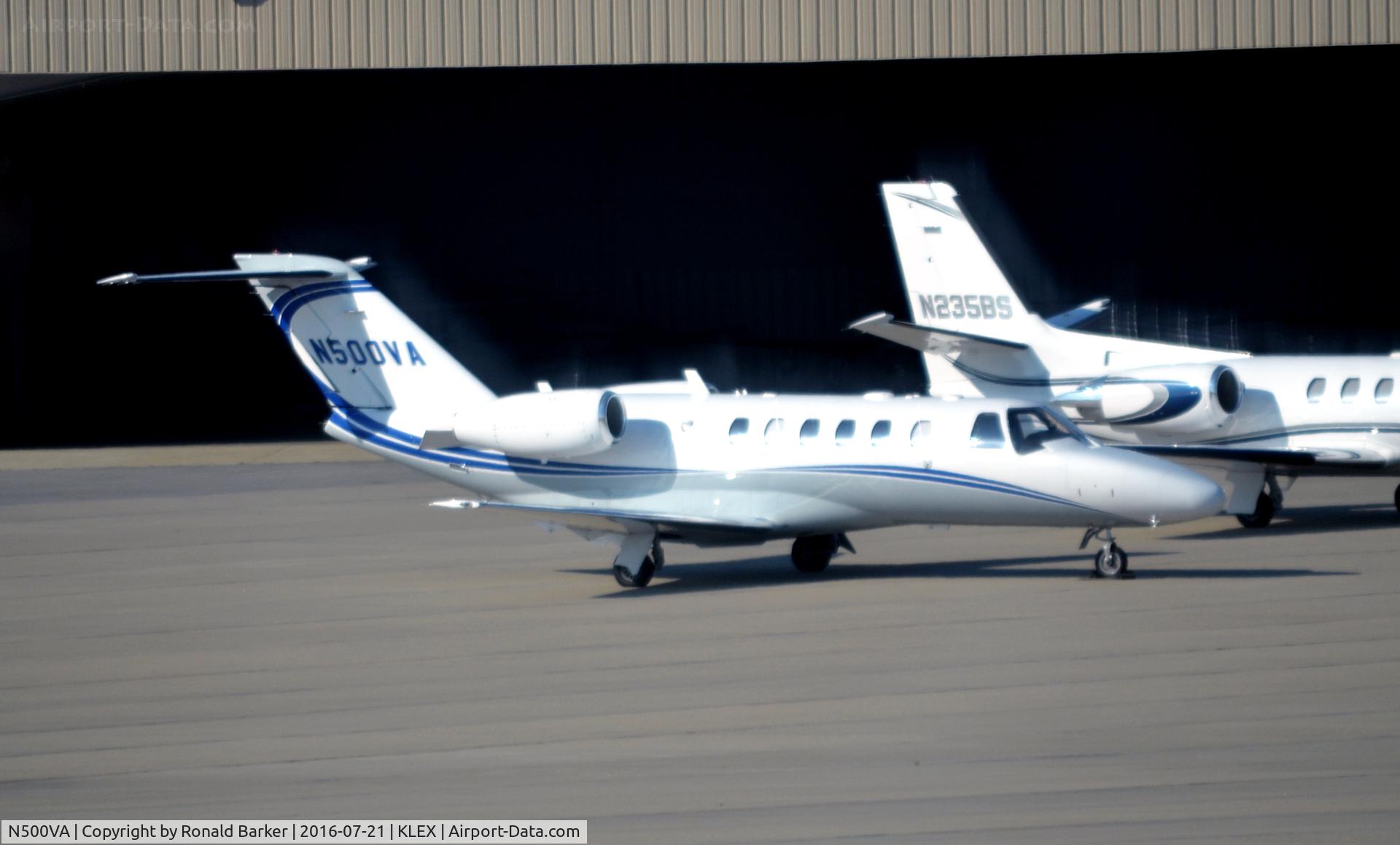 N500VA, 2001 Cessna 550 Citation Bravo C/N 550-0987, Parked Lexington