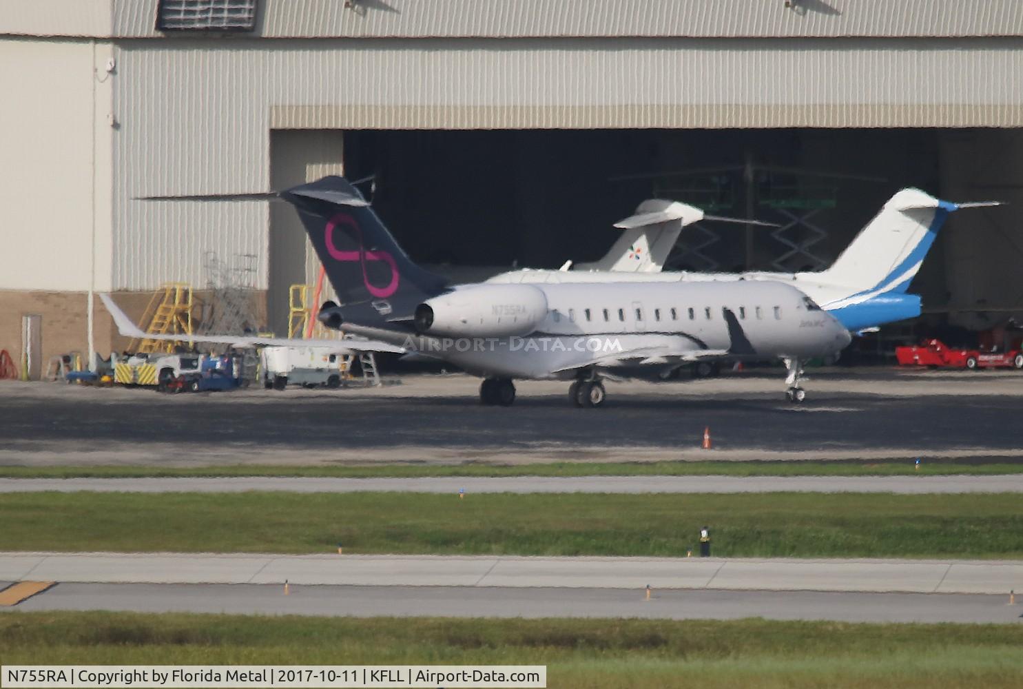 N755RA, 2011 Bombardier BD-700-1A11 Global 5000 C/N 9468, FLL spotting 2017