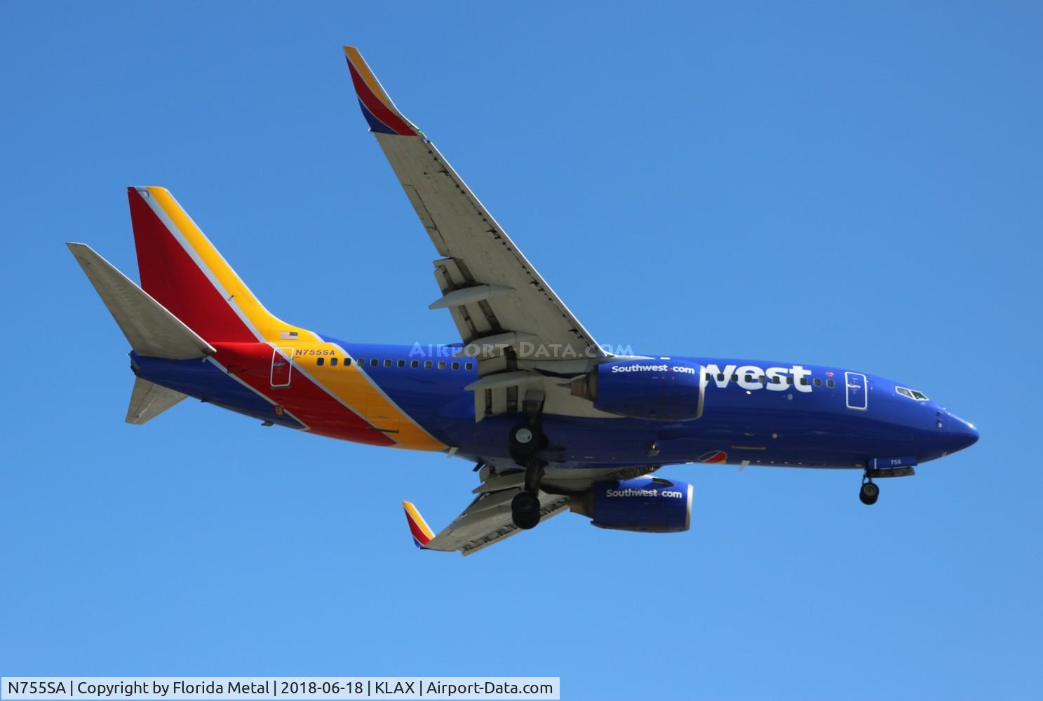 N755SA, 1999 Boeing 737-7H4 C/N 27871, LAX spotting 2018