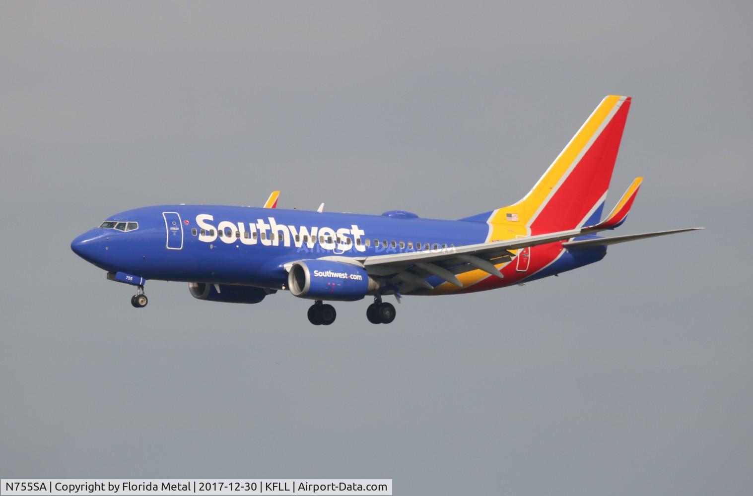 N755SA, 1999 Boeing 737-7H4 C/N 27871, FLL spotting 2017