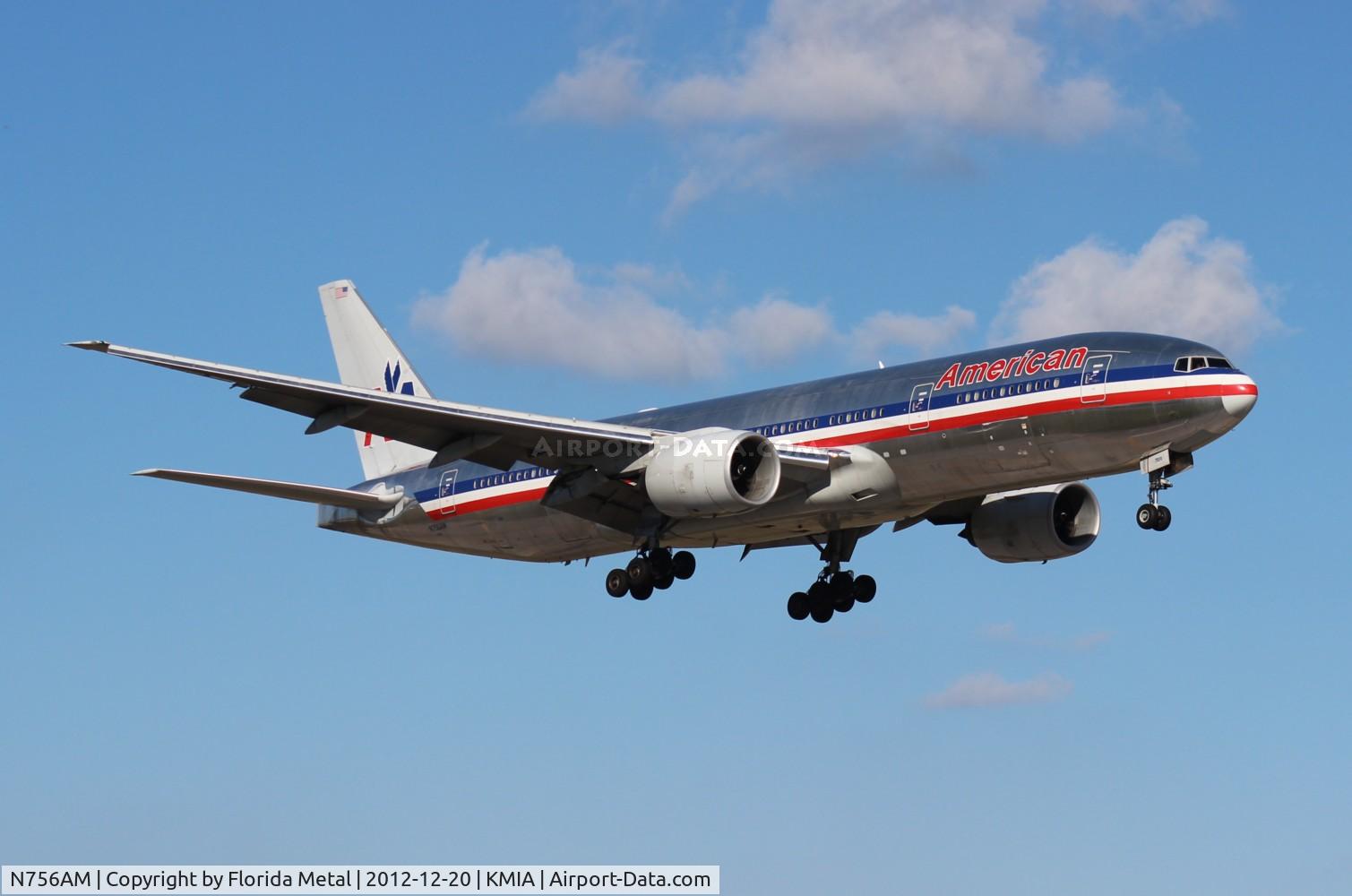 N756AM, 2001 Boeing 777-223 C/N 30264, MIA spotting 2012