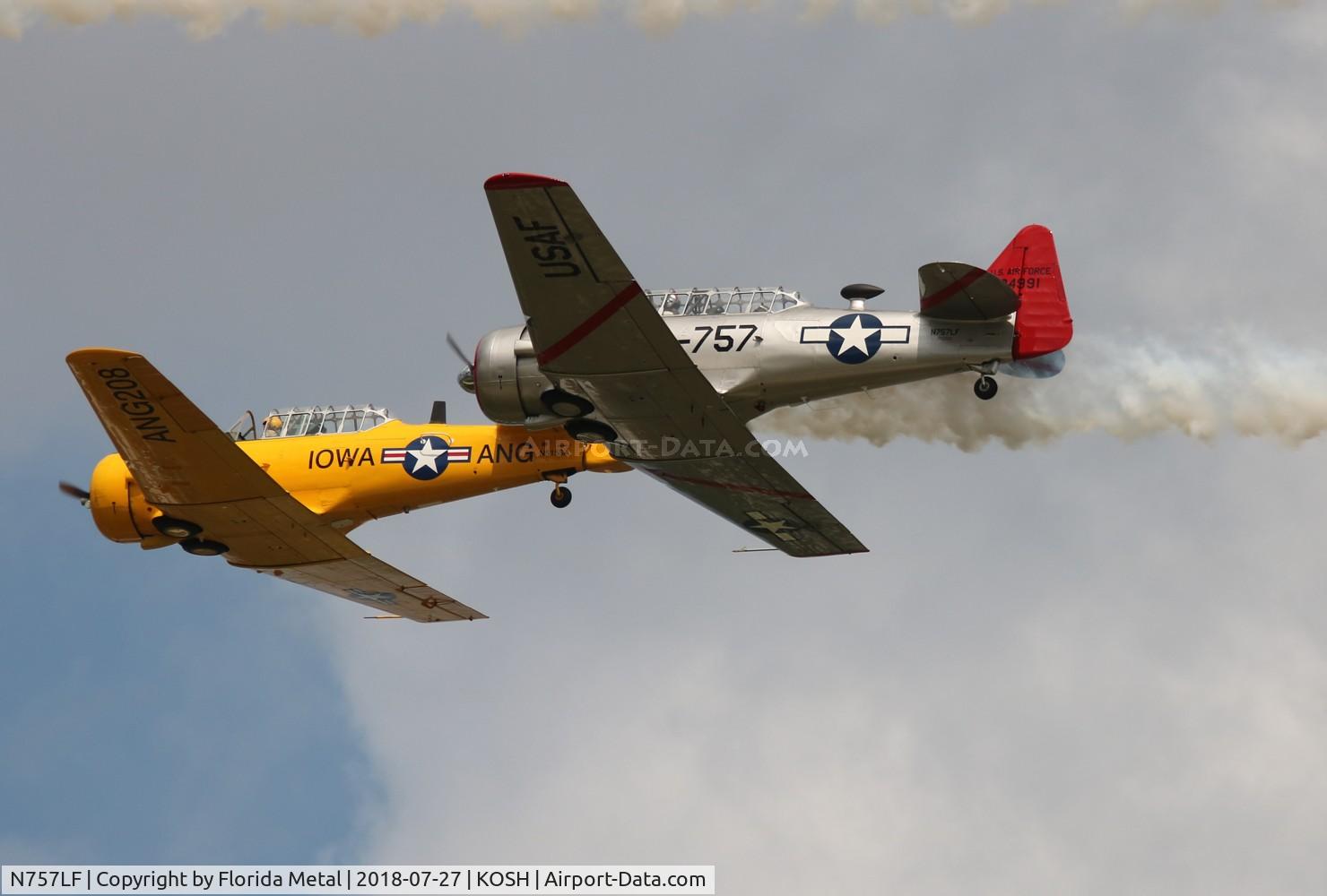 N757LF, 1944 North American AT-6D Texan C/N 84991, EAA OSH 2018