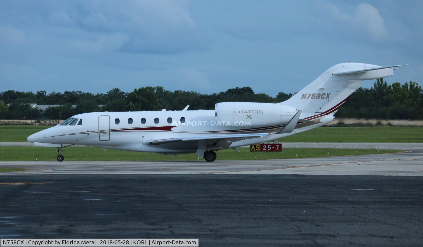 N758CX, 1998 Cessna 750 Citation X Citation X C/N 750-0058, ORL spotting 2018