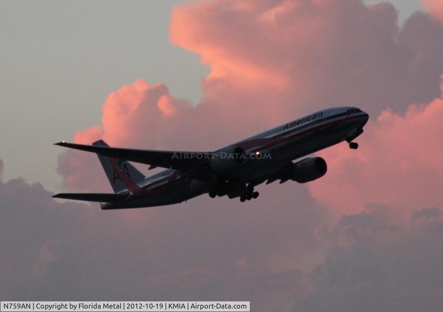 N759AN, 2001 Boeing 777-223/ER C/N 32638, MIA spotting 2012