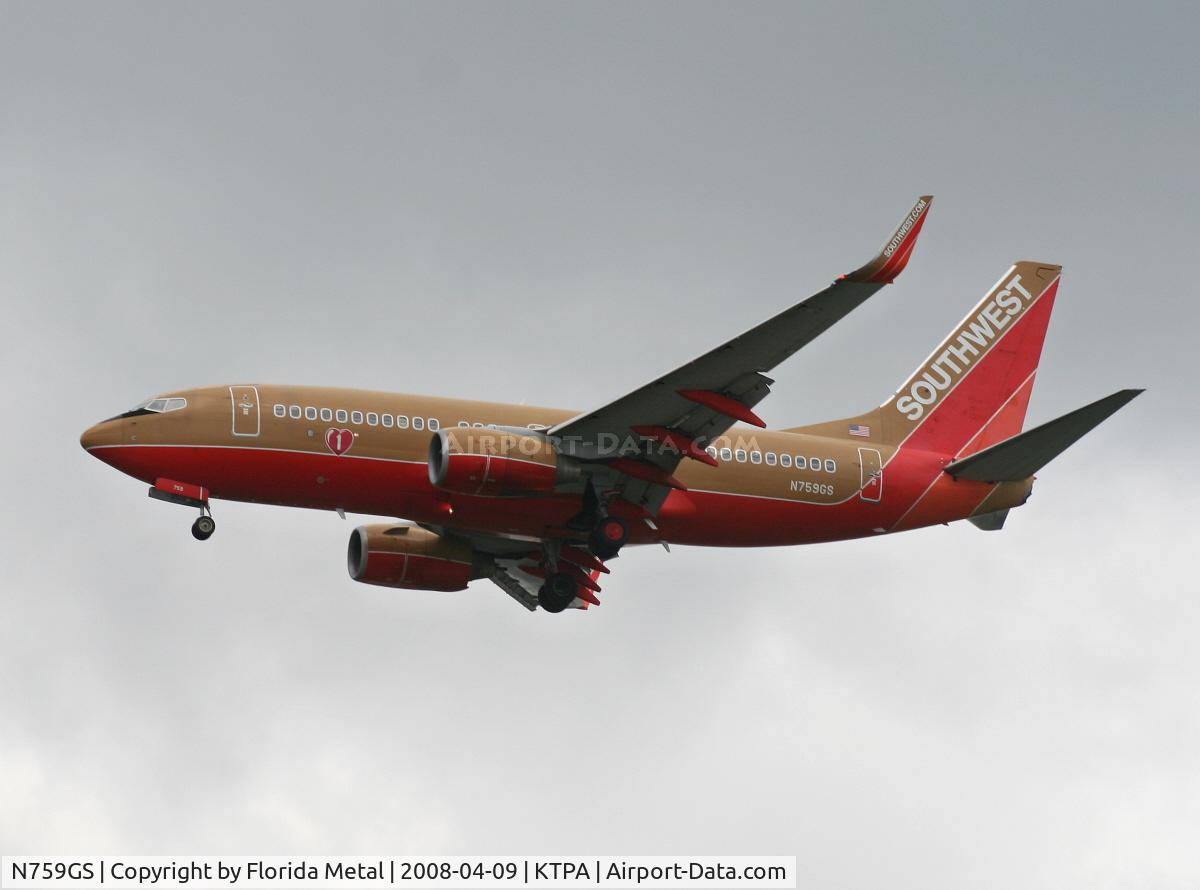 N759GS, 1999 Boeing 737-7H4 C/N 30544, TPA spotting 2008