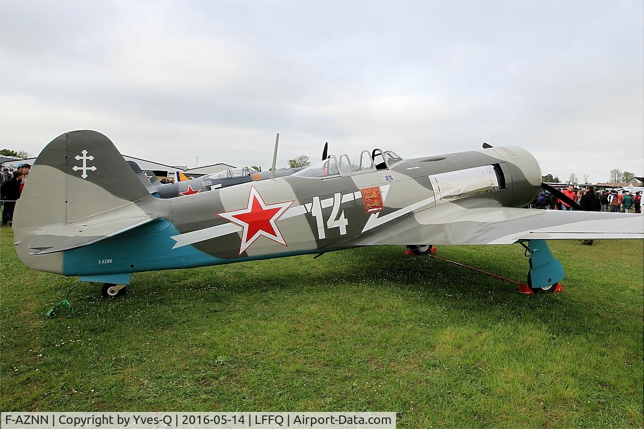 F-AZNN, Yakovlev Yak-11 C/N 25 III/05, Yakovlev YAK-11, Static display, La Ferté-Alais airfield (LFFQ) Airshow 2016