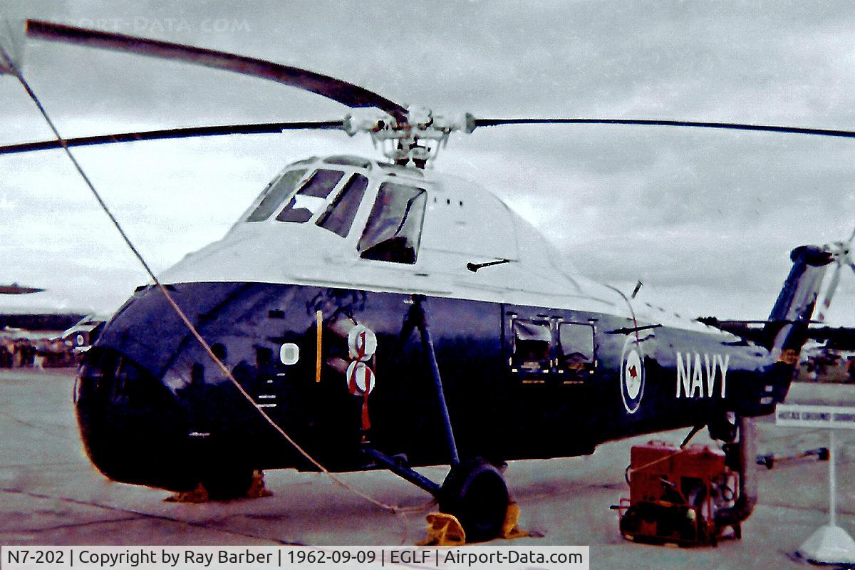 N7-202, Westland Wessex HAS.31A C/N WA202, N7-202   Westland Wessex HAS.31B [WA202] (Royal Australian Navy) Farnborough~G 09/09/1962
