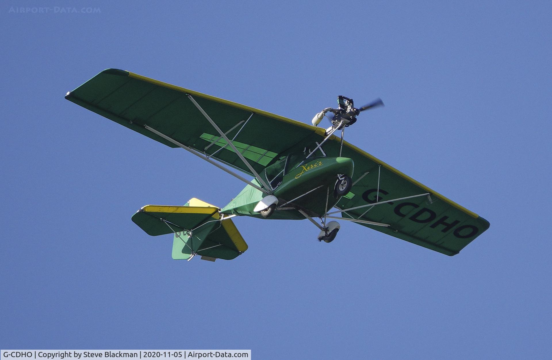 G-CDHO, 2005 X'Air 582(12) C/N BMAA/HB/408, Flying over Napton, Warwickshire, UK