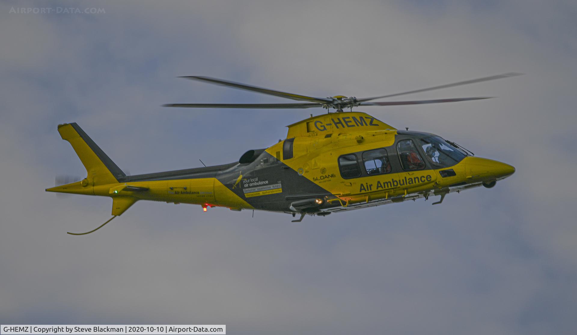 G-HEMZ, 2009 Agusta A-109S Grand C/N 22156, Over Napton, Warwickshire, UK