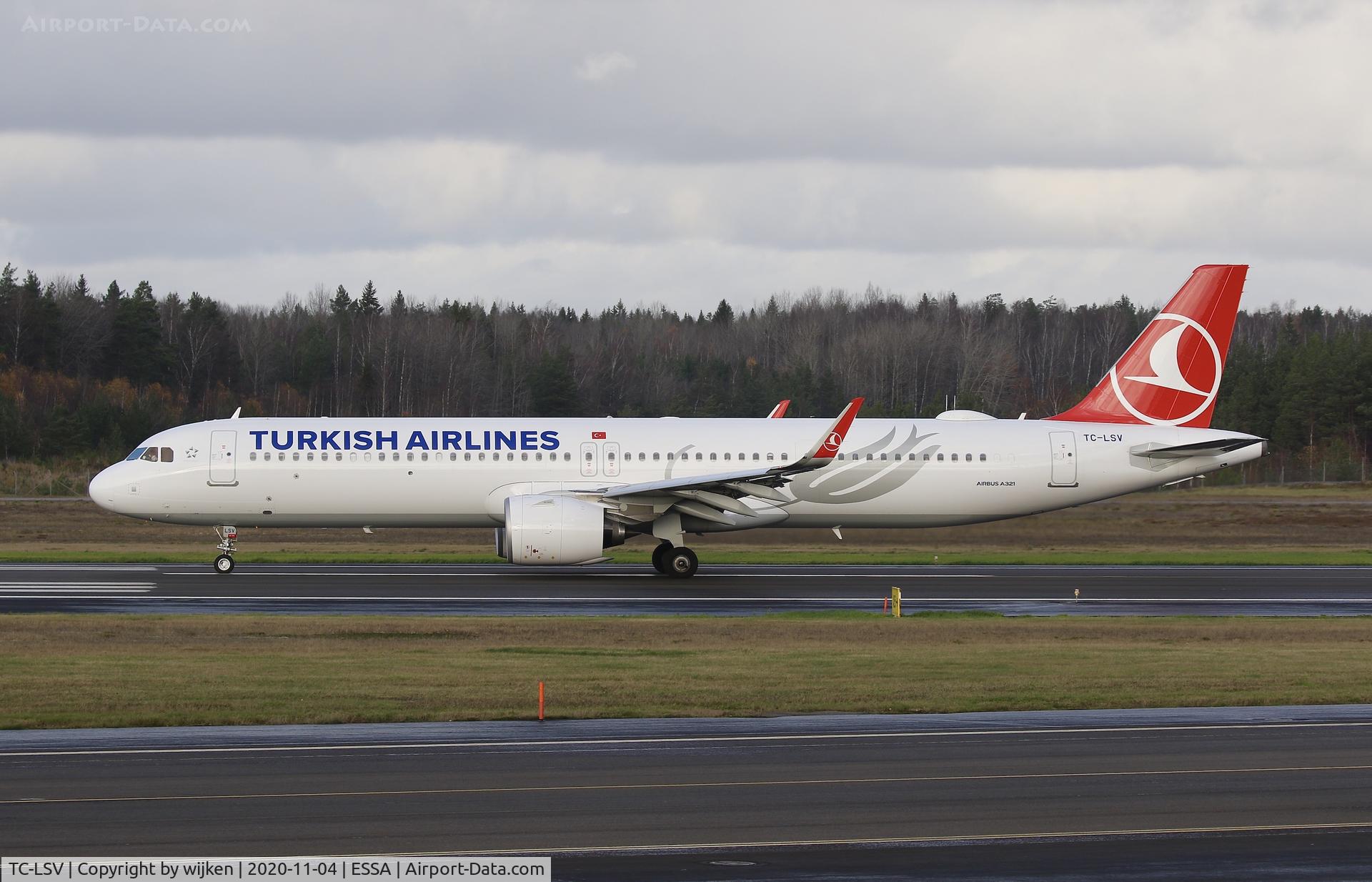 TC-LSV, 2020 Airbus A321-271NX C/N 9496, RWY 26