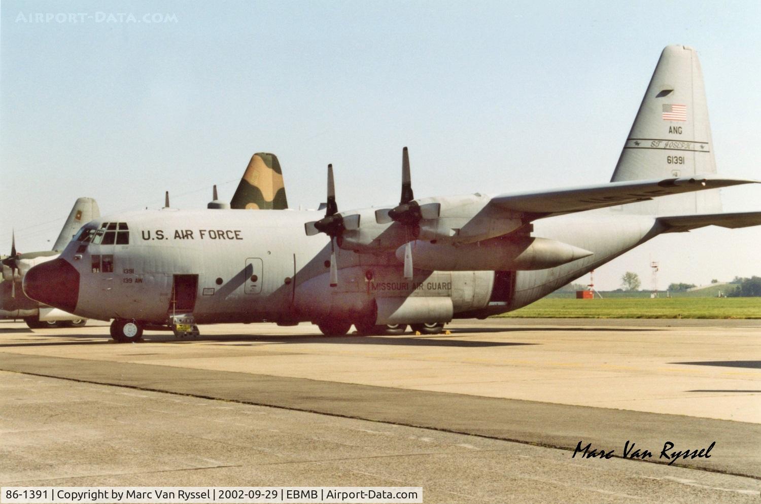 86-1391, 1986 Lockheed C-130H Hercules C/N 382-5093, Open Day at Melsbroek.