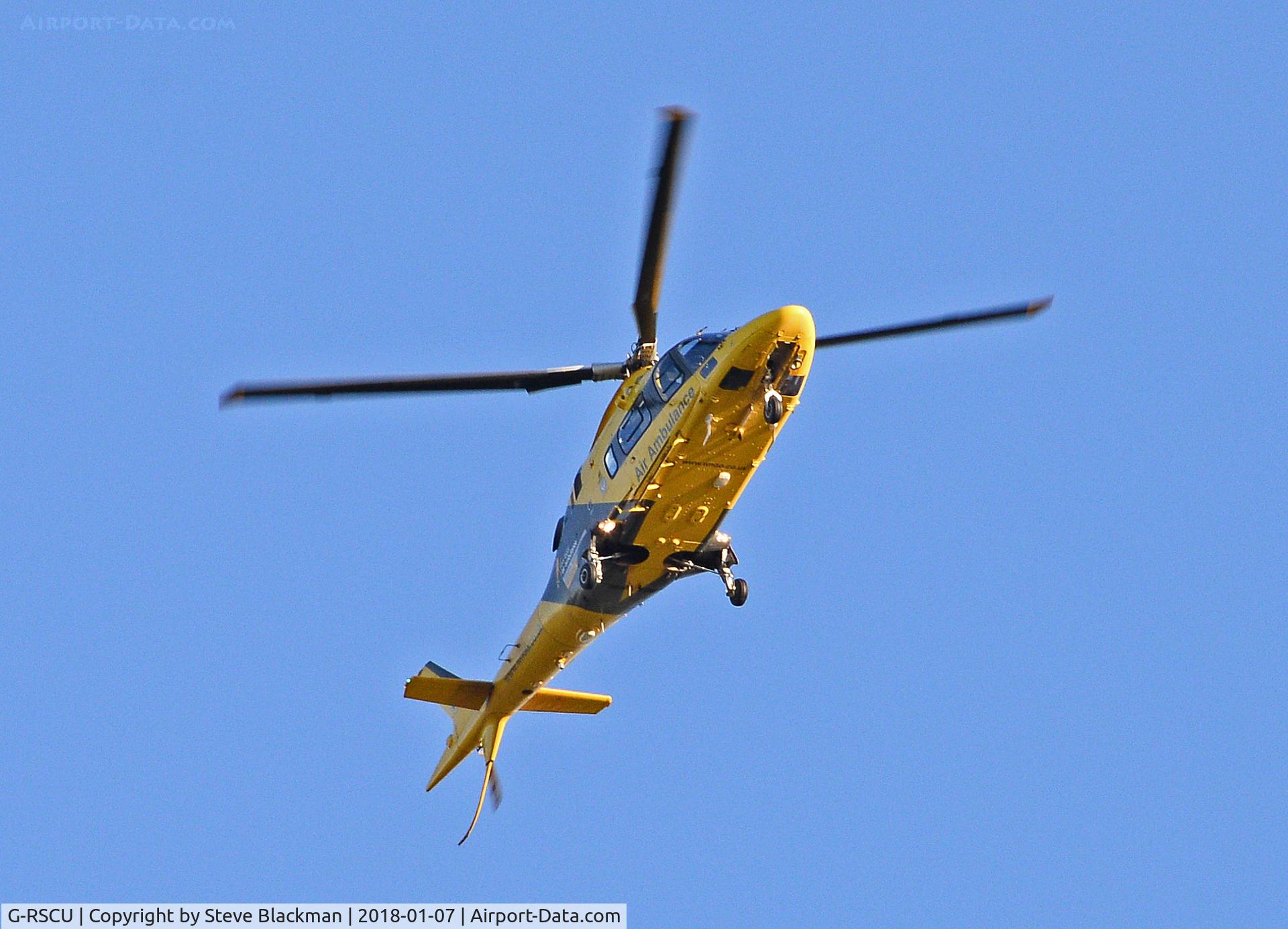 G-RSCU, 2009 Agusta A-109E Power C/N 11777, Having just attended a road traffic accident, Napton, Warwickshire, UK