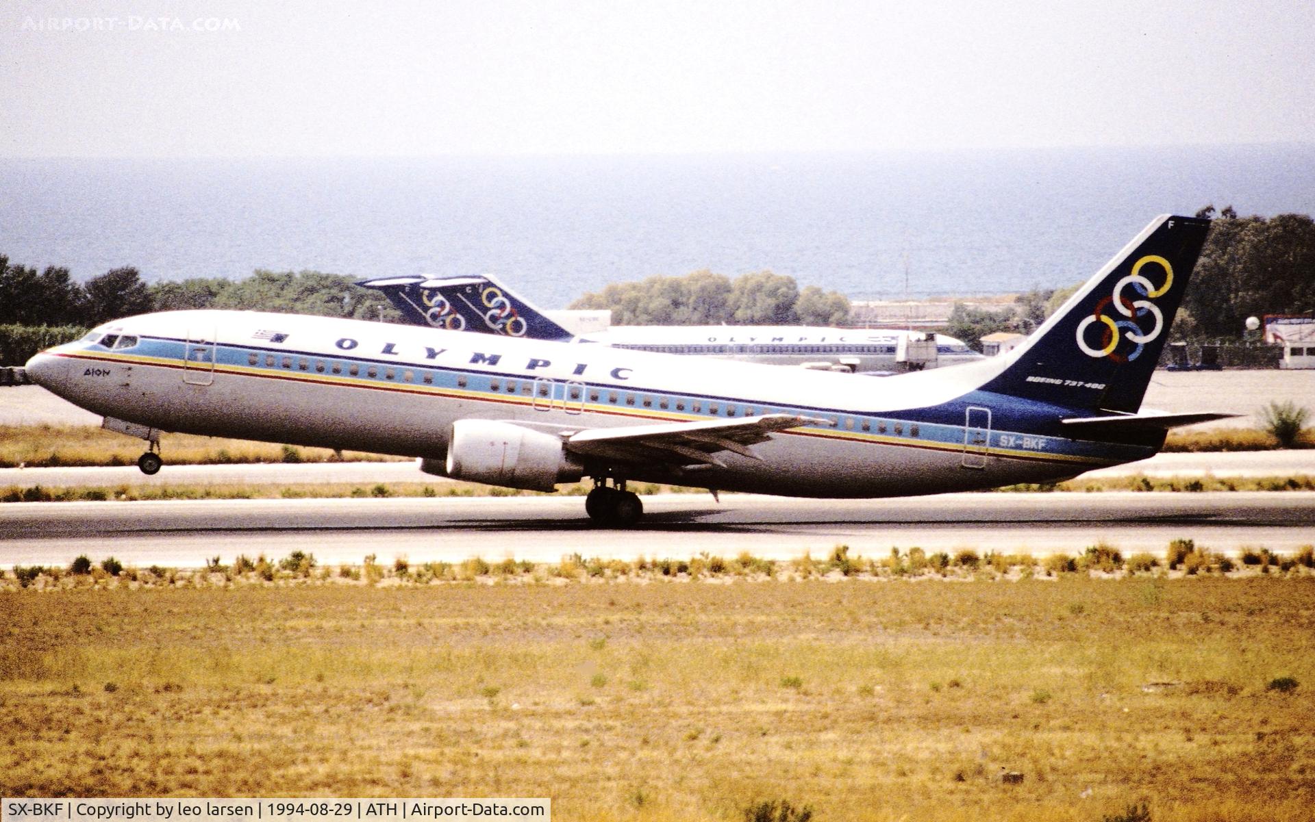 SX-BKF, 1991 Boeing 737-484 C/N 25430, Athens 29.8.1994